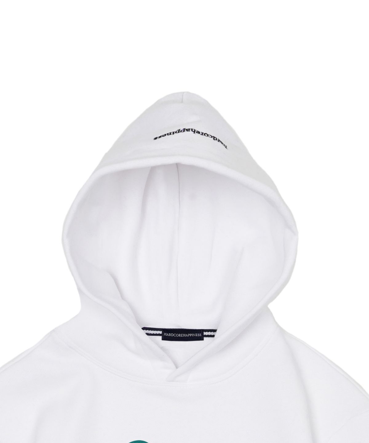 하드코어 해피니스(HARDCORE HAPPINESS) HAPPINESS HERT HOODIE_WHITE