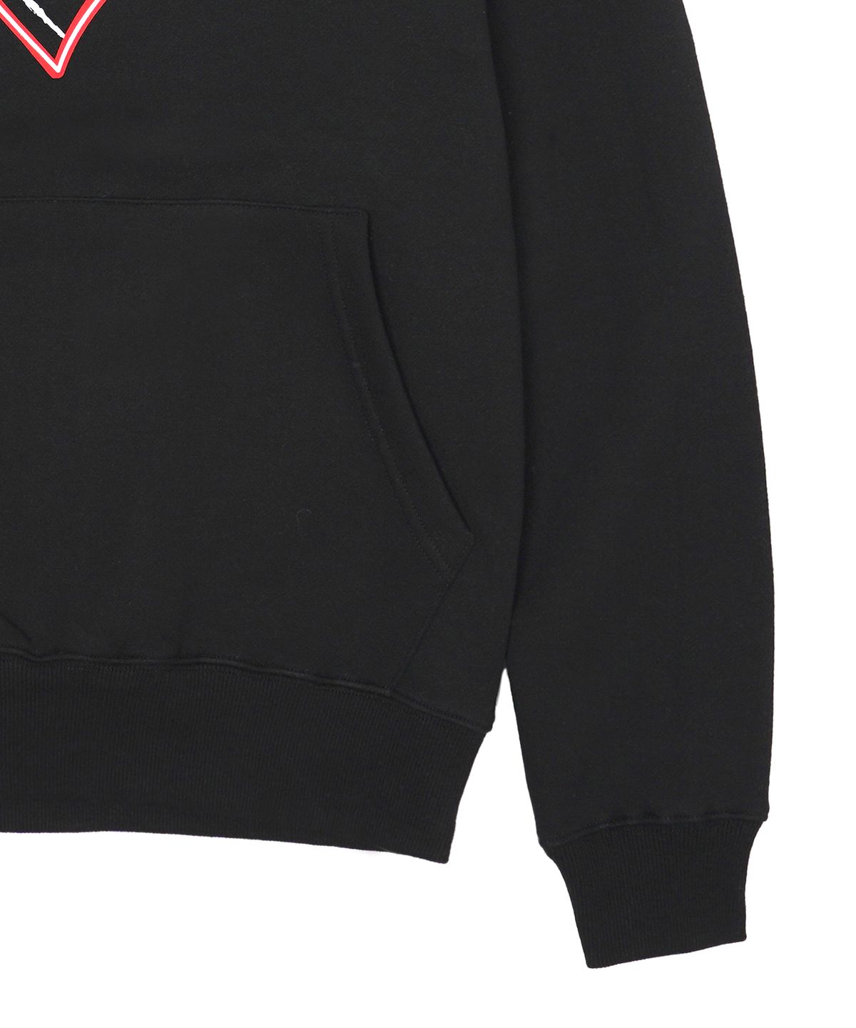 하드코어 해피니스(HARDCORE HAPPINESS) HAPPINESS HERT HOODIE_BLACK