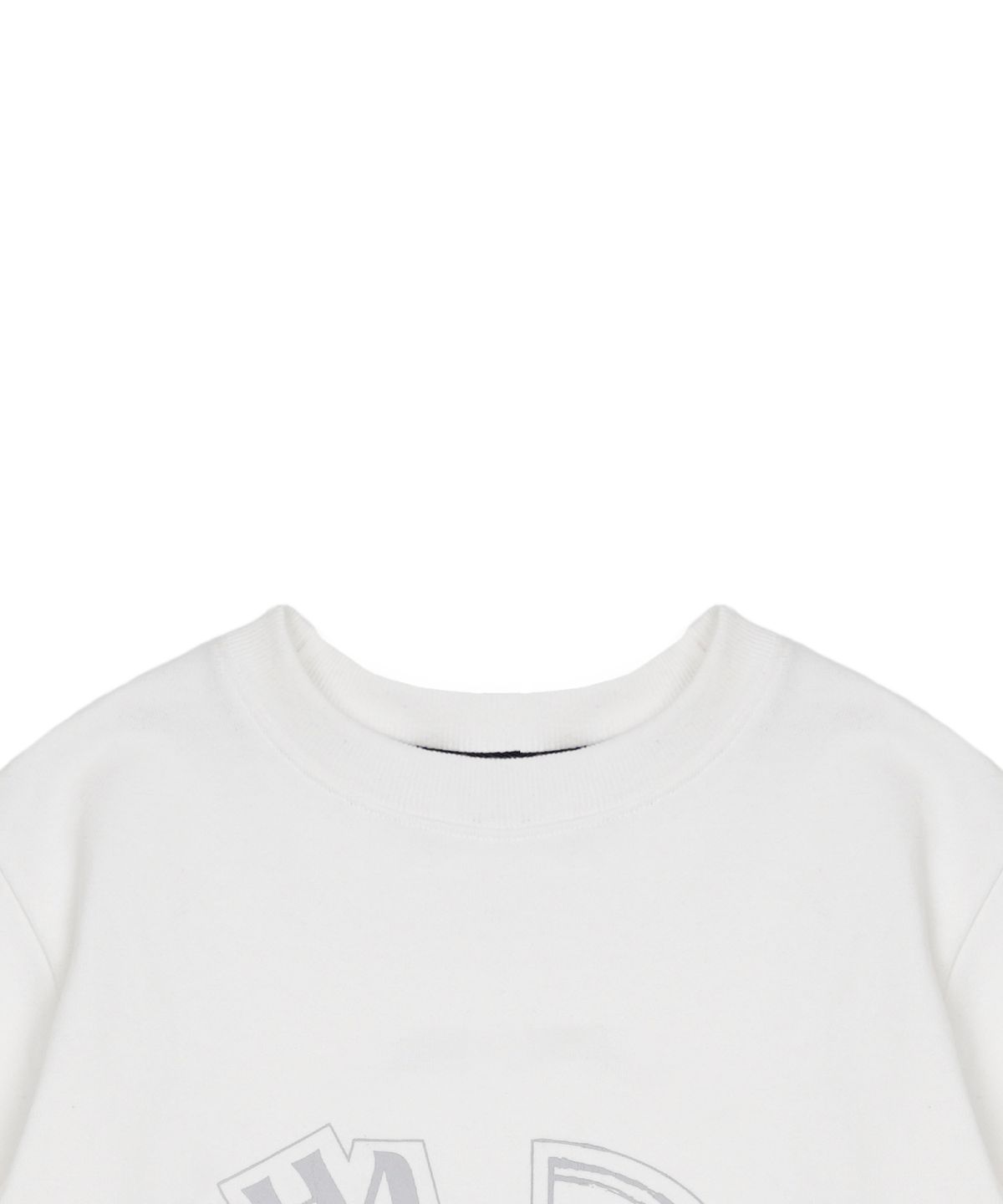 하드코어 해피니스(HARDCORE HAPPINESS) HALF SYMBOL LOGO SWEATSHIRT_WHITE