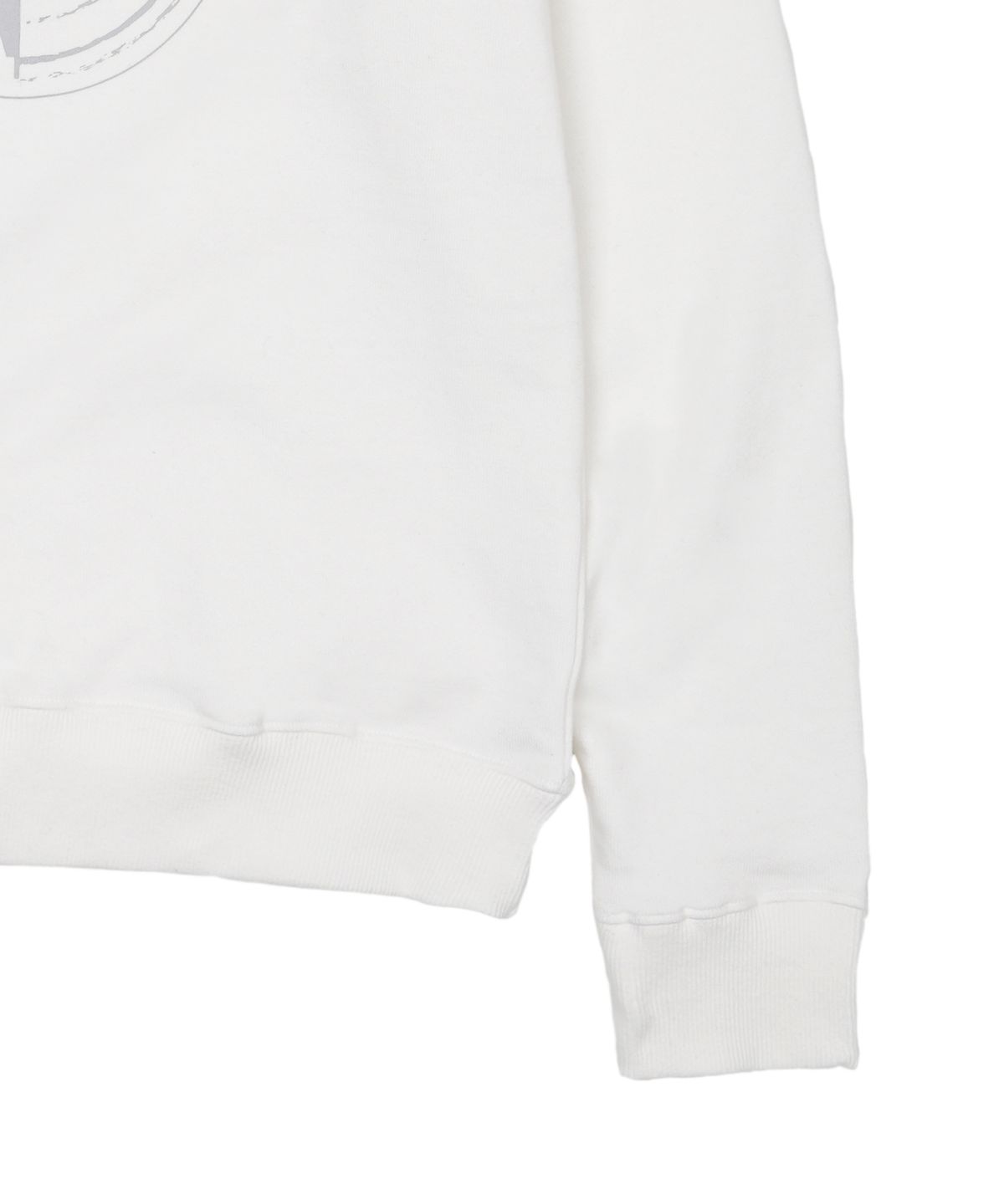 하드코어 해피니스(HARDCORE HAPPINESS) HALF SYMBOL LOGO SWEATSHIRT_WHITE