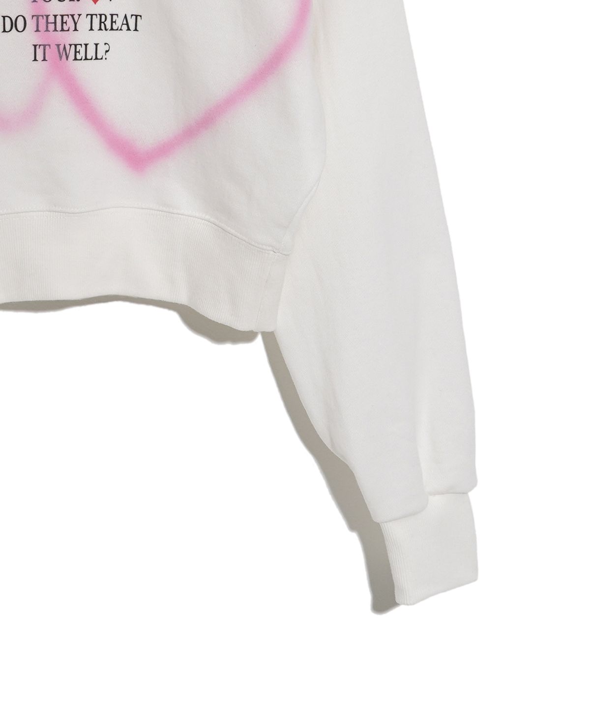 하이스쿨디스코(HIGH SCHOOL DISCO) DOUBLE HEART SPRAYED SWEATSHIRTS