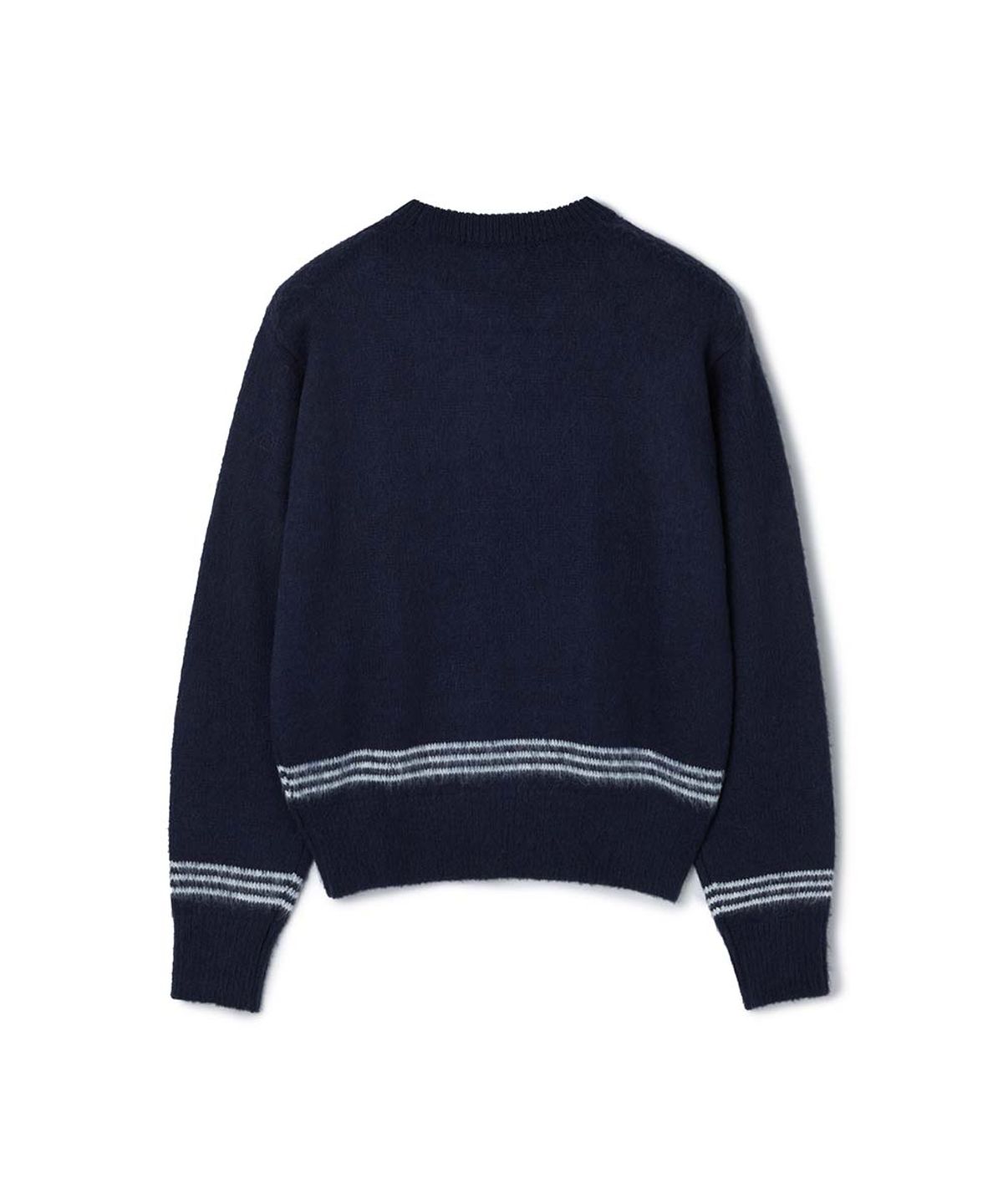 문선 아카이브(MOONSUN ARCHIVE) ESSENTIAL_UNISEX MSS Mohair Blend Stripe Knit [Navy]