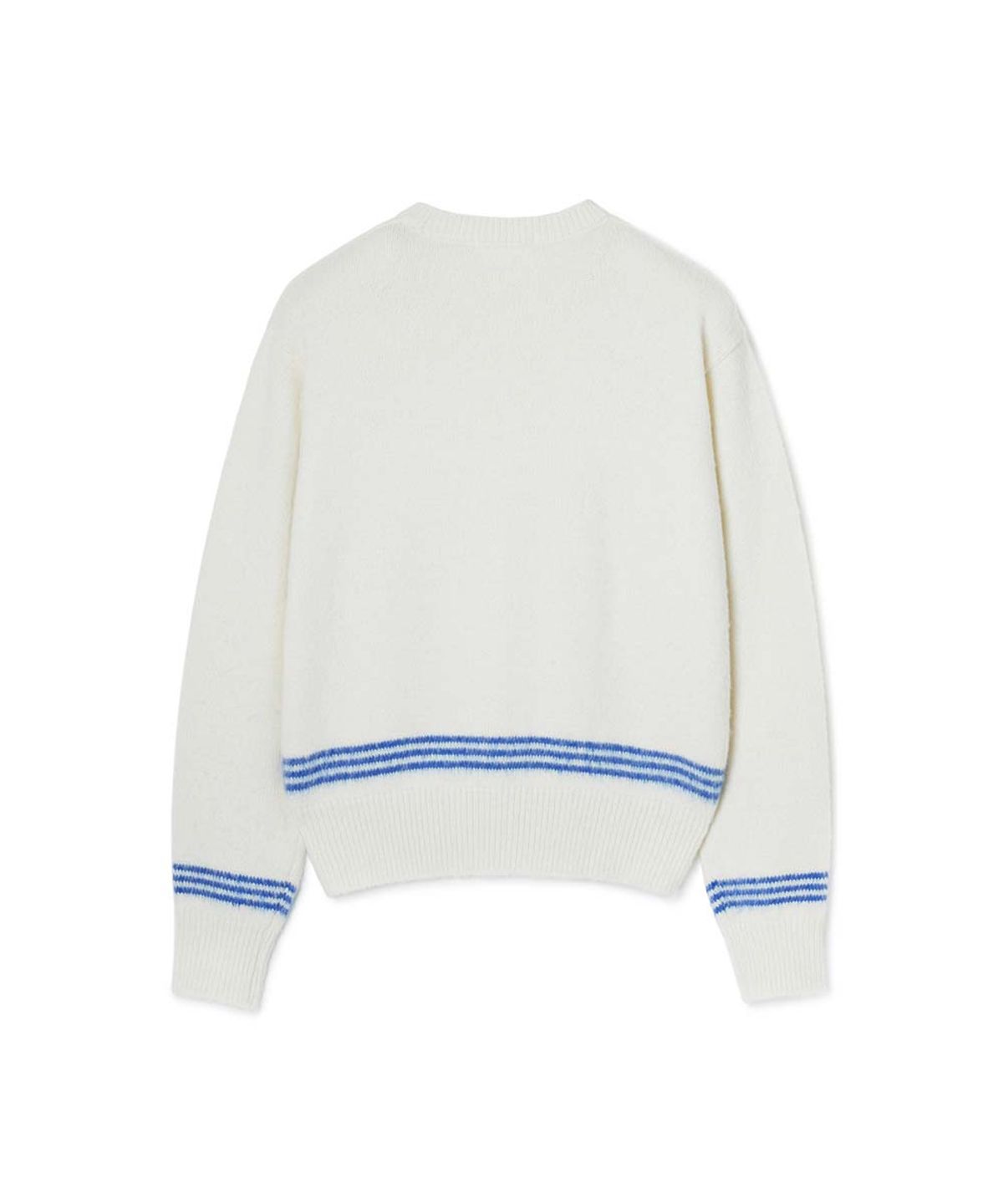 문선 아카이브(MOONSUN ARCHIVE) ESSENTIAL_UNISEX MSS Mohair Blend Stripe Knit [Ivory Blue]