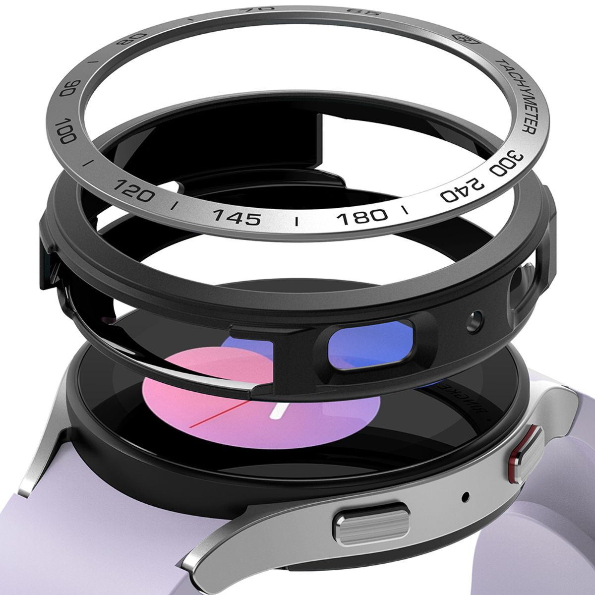 링케(RINGKE) 갤럭시워치5 40mm 44mm 에어 스포츠 TPU & 베젤스타일링 케이스