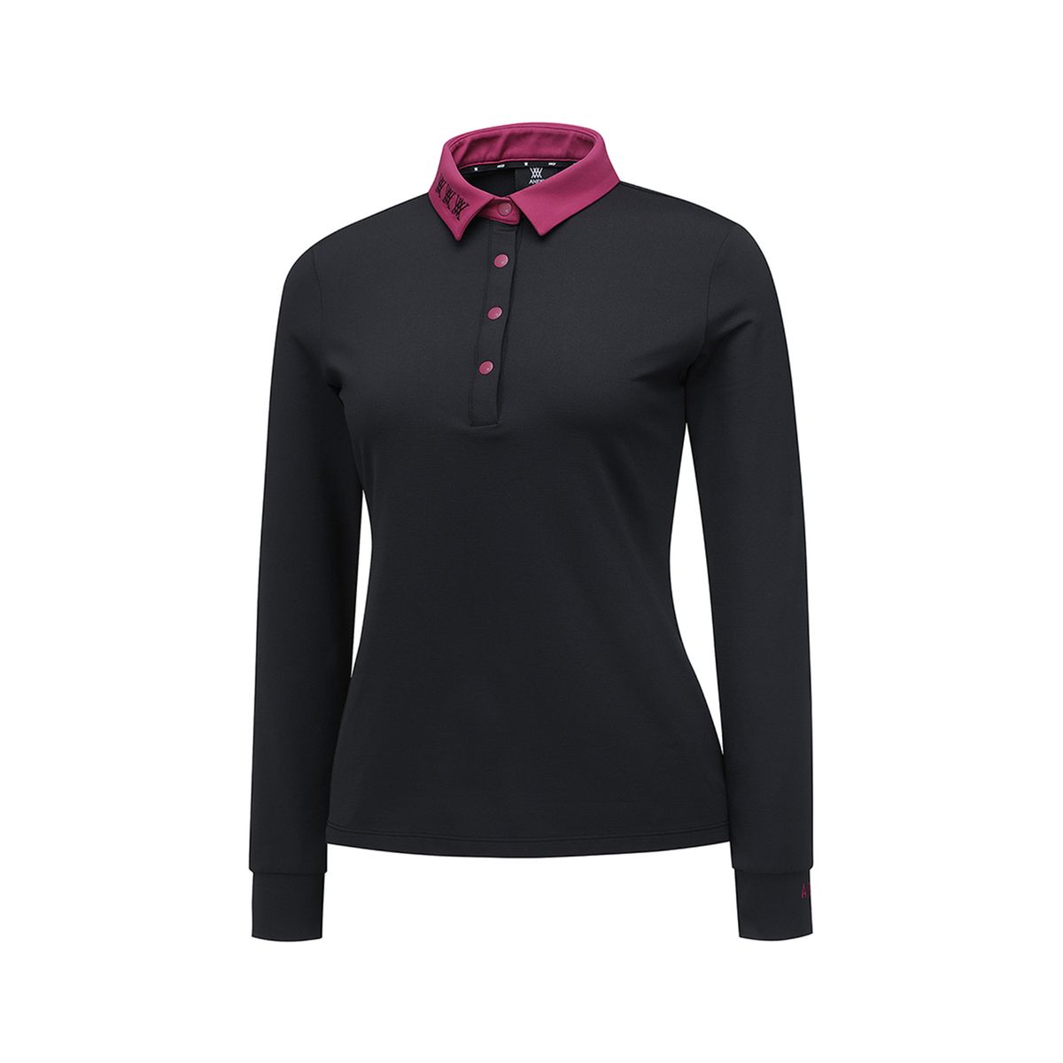 어뉴골프(ANEW GOLF) 여성 SLEEVE LOGO NAP 티셔츠 AGCFWTS03_BK