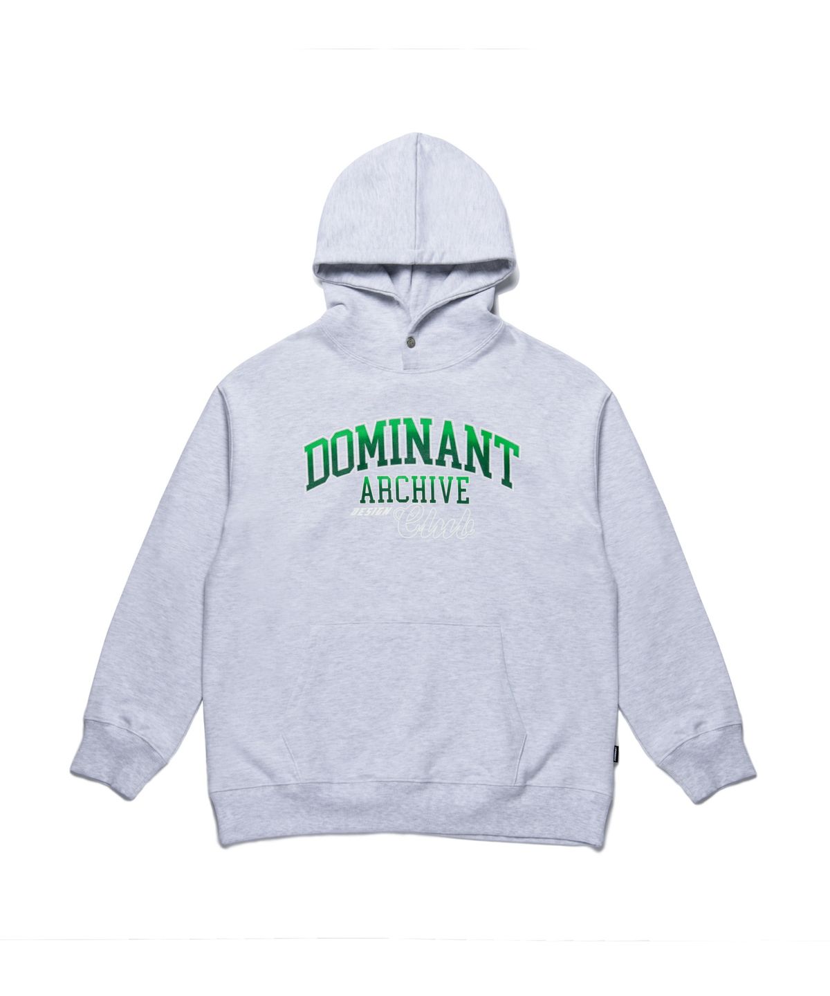 도미넌트(DOMINANT) 디자인 아카이브 클럽 오버핏 후드_그레이