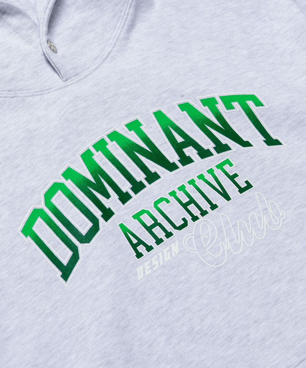 도미넌트(DOMINANT) 디자인 아카이브 클럽 오버핏 후드_그레이