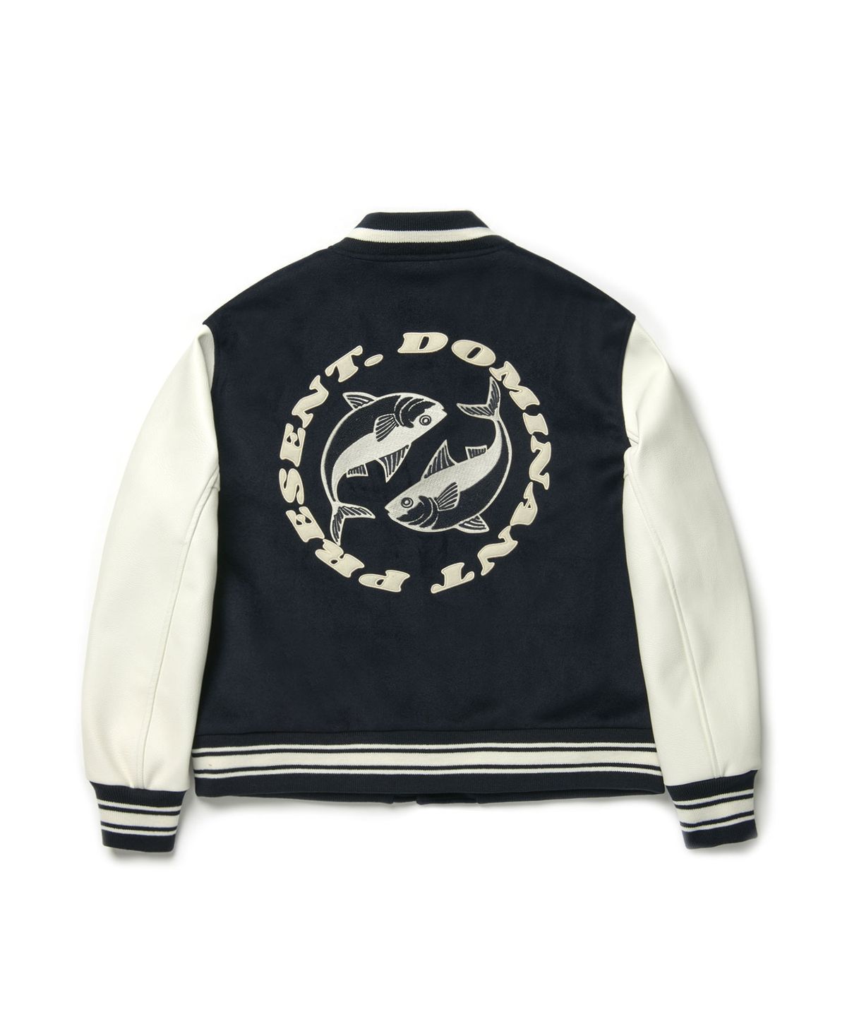 도미넌트(DOMINANT) Tuna Varsity Jacket_Navy