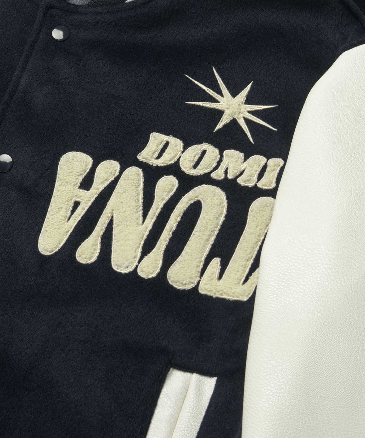 도미넌트(DOMINANT) Tuna Varsity Jacket_Navy
