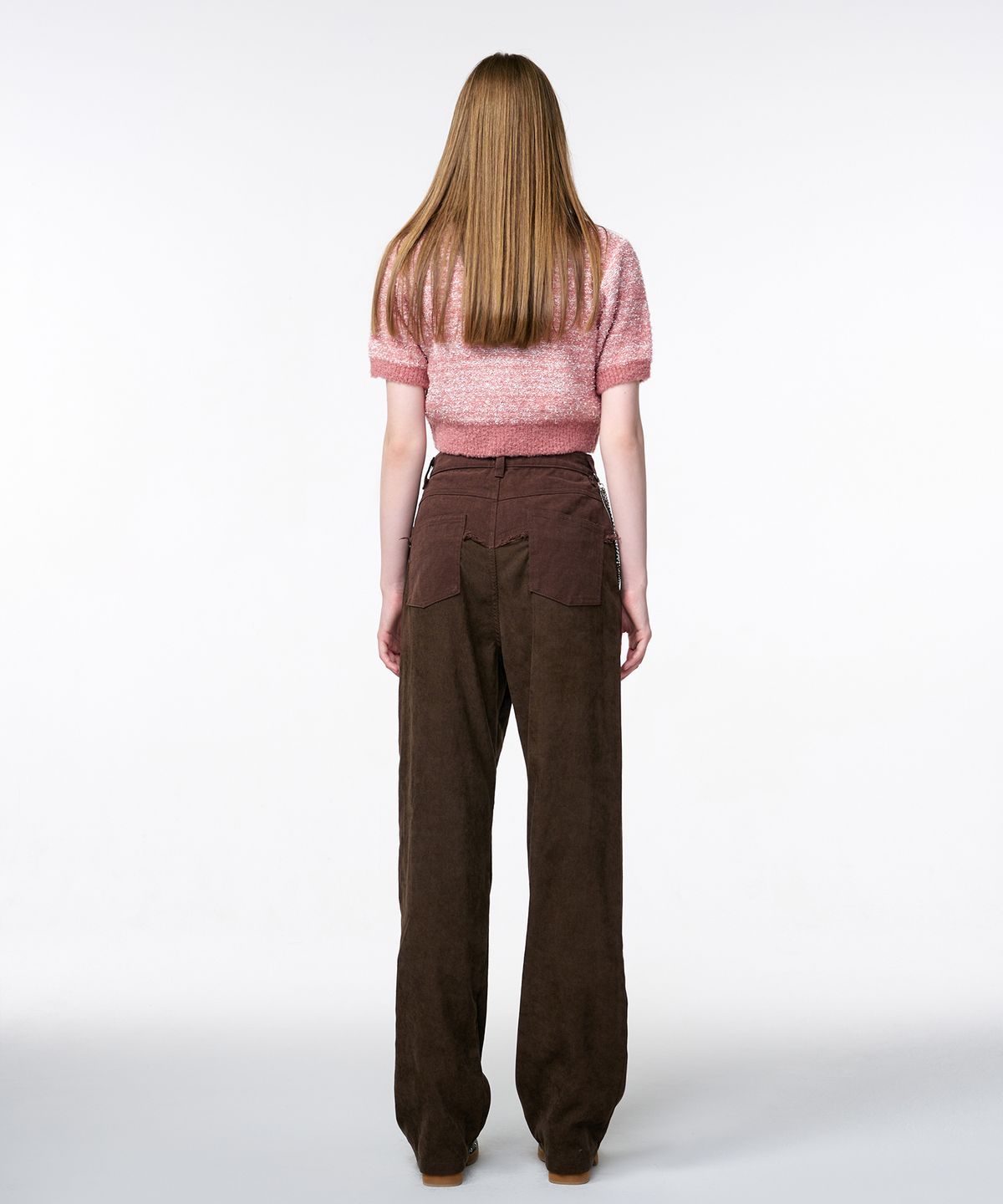 에트몽(ETMON) Corduroy Mix Pants  Brown