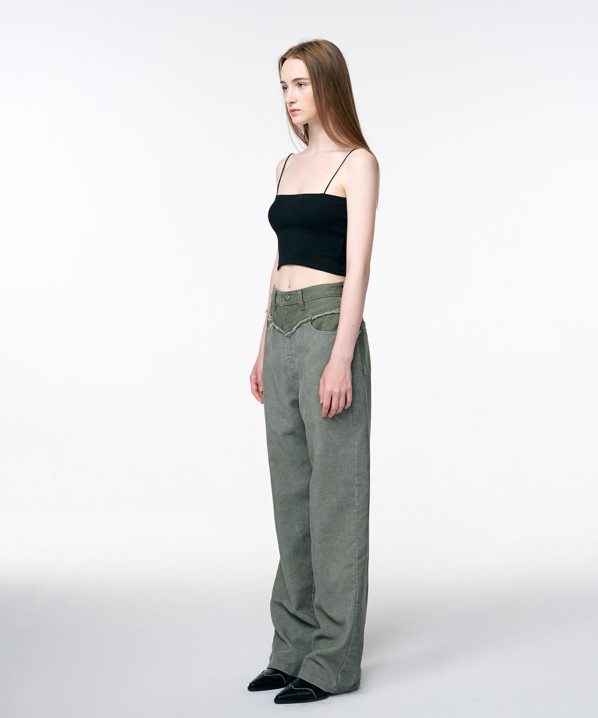 에트몽(ETMON) Corduroy Mix Pants  Khaki