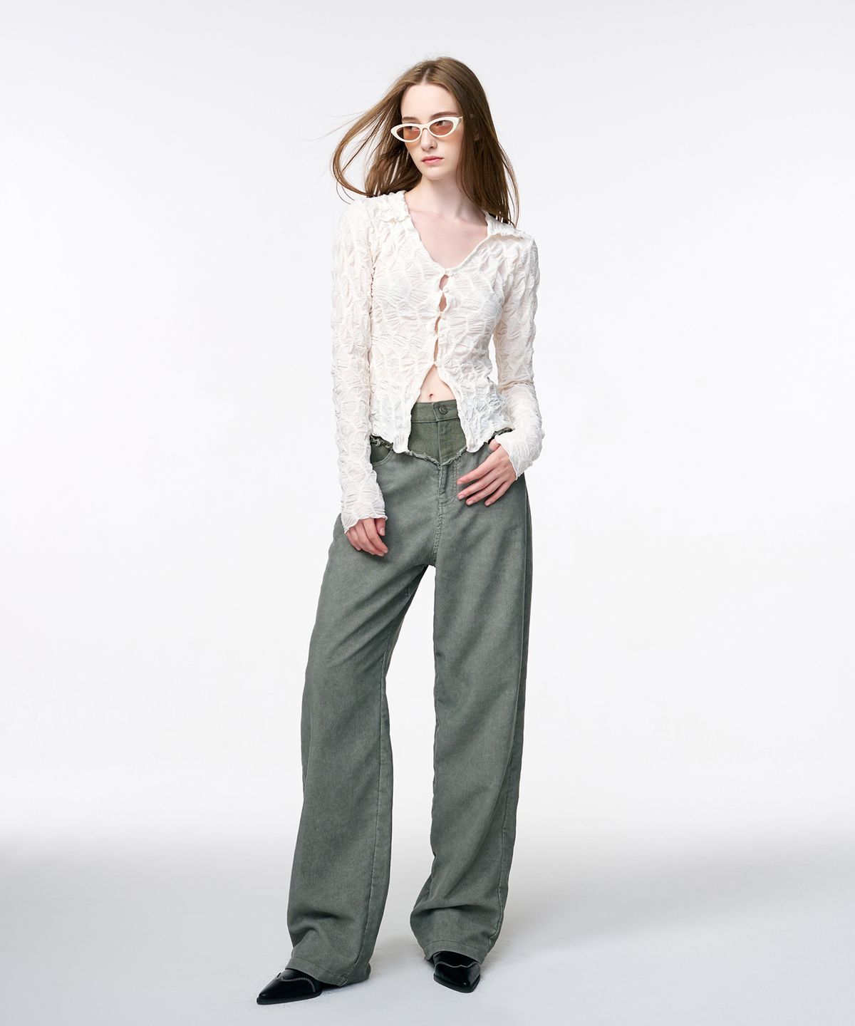 에트몽(ETMON) Corduroy Mix Pants  Khaki