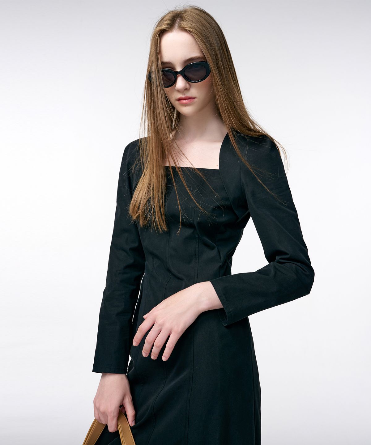 에트몽(ETMON) Bolero Layered Dress  Black