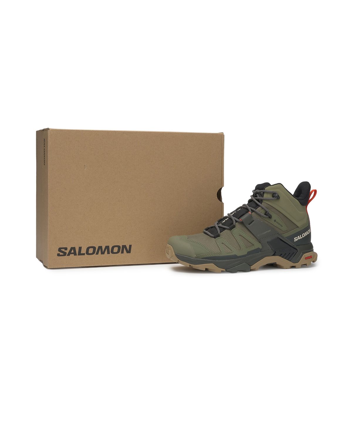 살로몬(SALOMON) X 울트라 4 미드 GTX - 딥 리첸 그린:피트:켈프 / L41739800