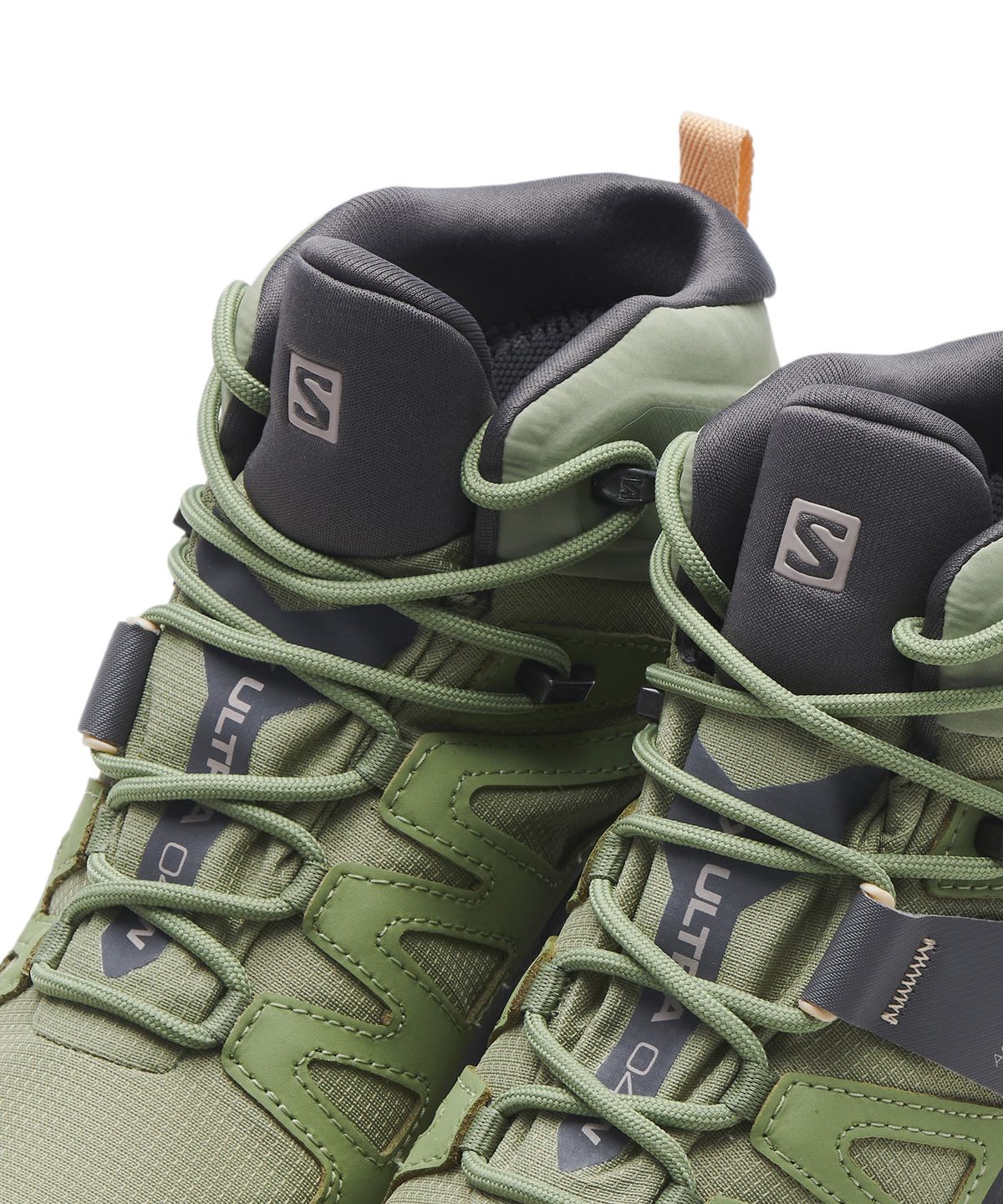 살로몬(SALOMON) X 울트라 4 미드 GTX W - 오일 그린:마그넷:아몬드 크림 / L41625100