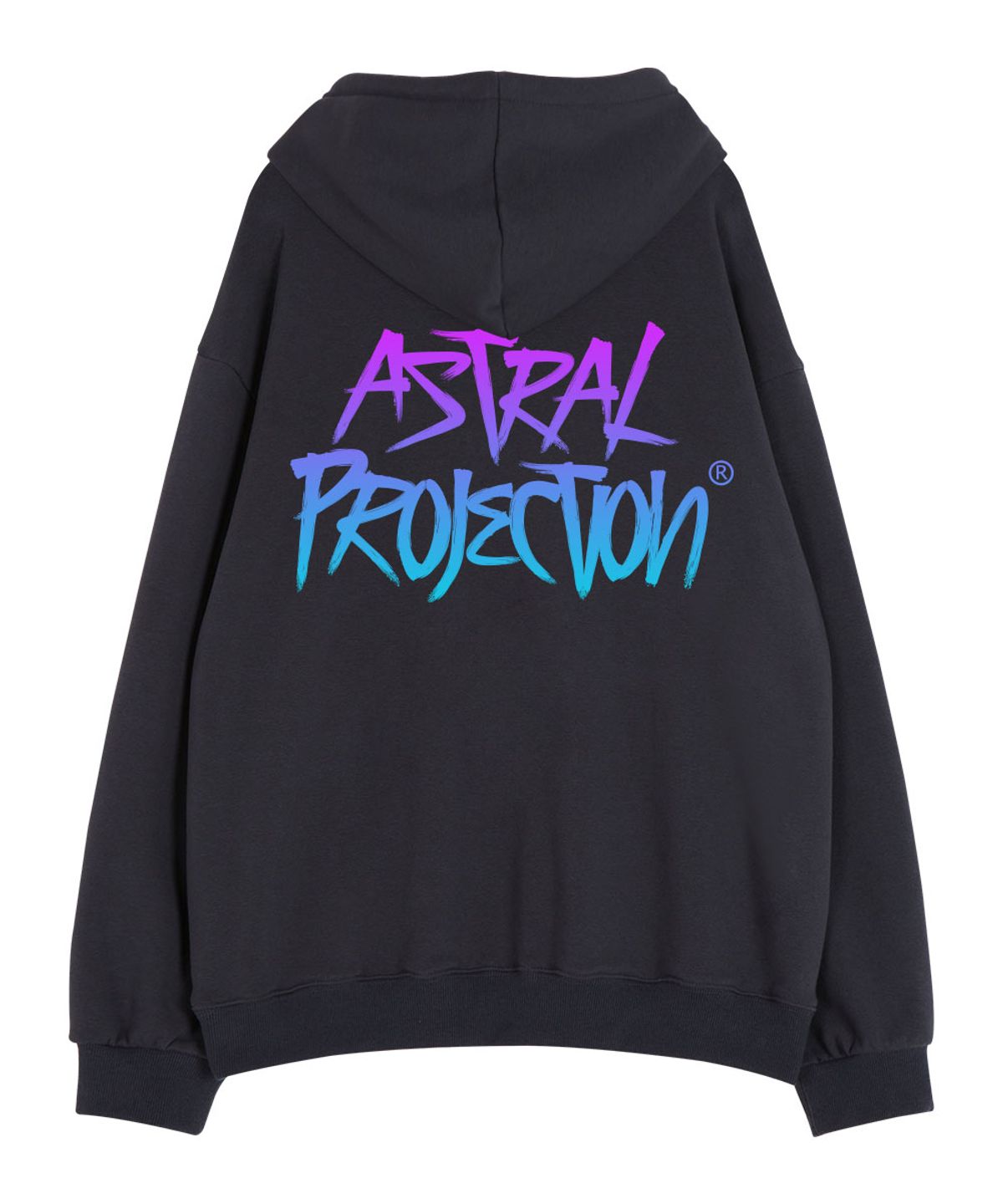 아스트랄 프로젝션(ASTRAL PROJECTION) 그래피티 레터링 와플 쮸리 후디_차콜