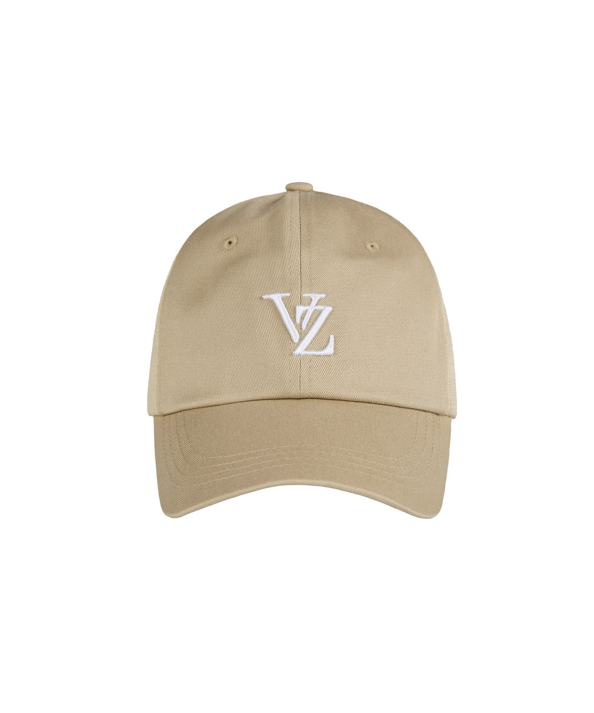 바잘(VARZAR) 3D 모노그램 사이드 매쉬 오버핏 볼캡 베이지
