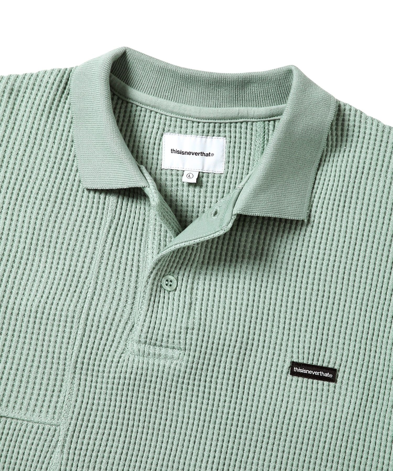 豪華で新しい Waffle thisisneverthat® | MUSINSA公式 Polo Teal Light トップス