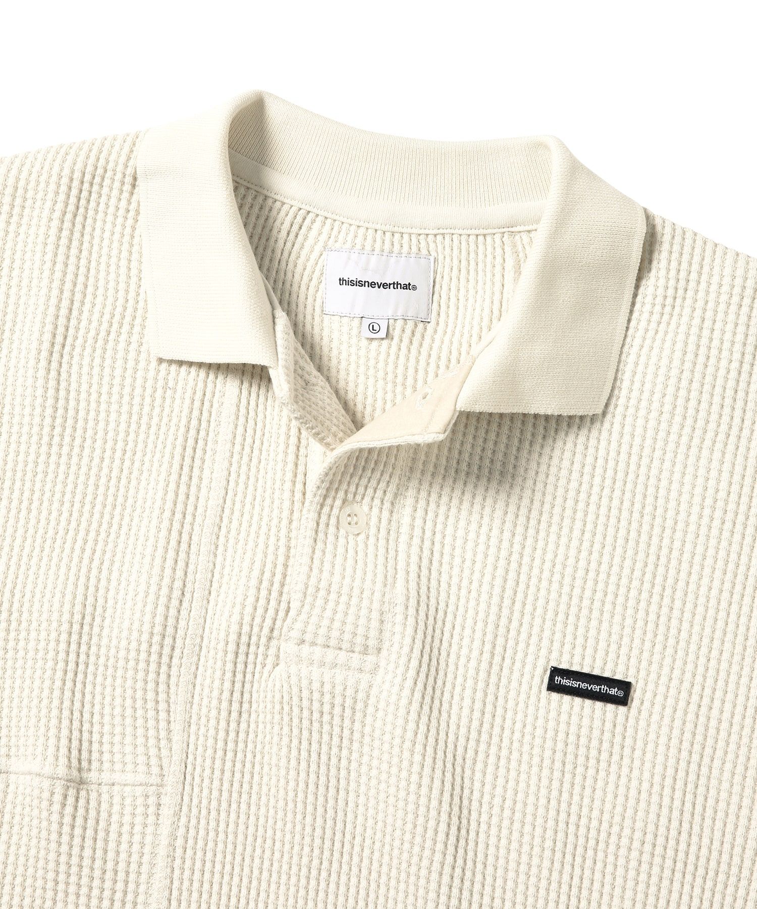 MUSINSA公式 | thisisneverthat® Waffle Polo Natural