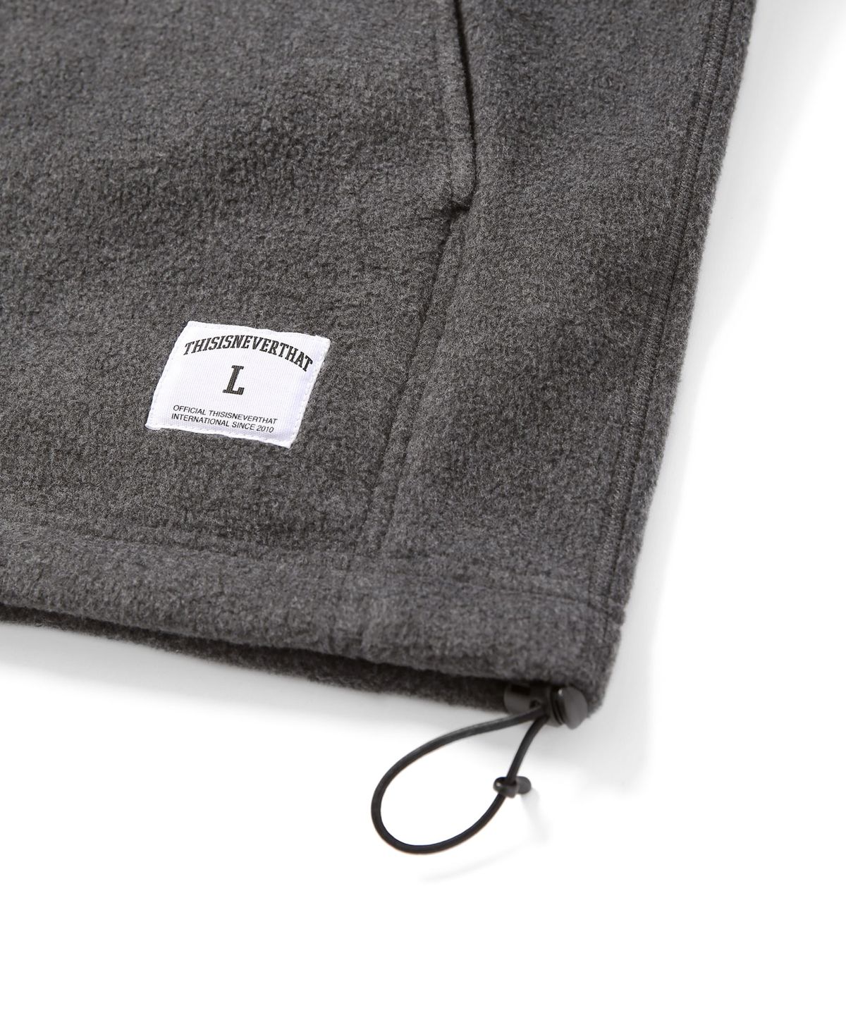 디스이즈네버댓(THISISNEVERTHAT) Fleece Hooded Pullover Charcoal