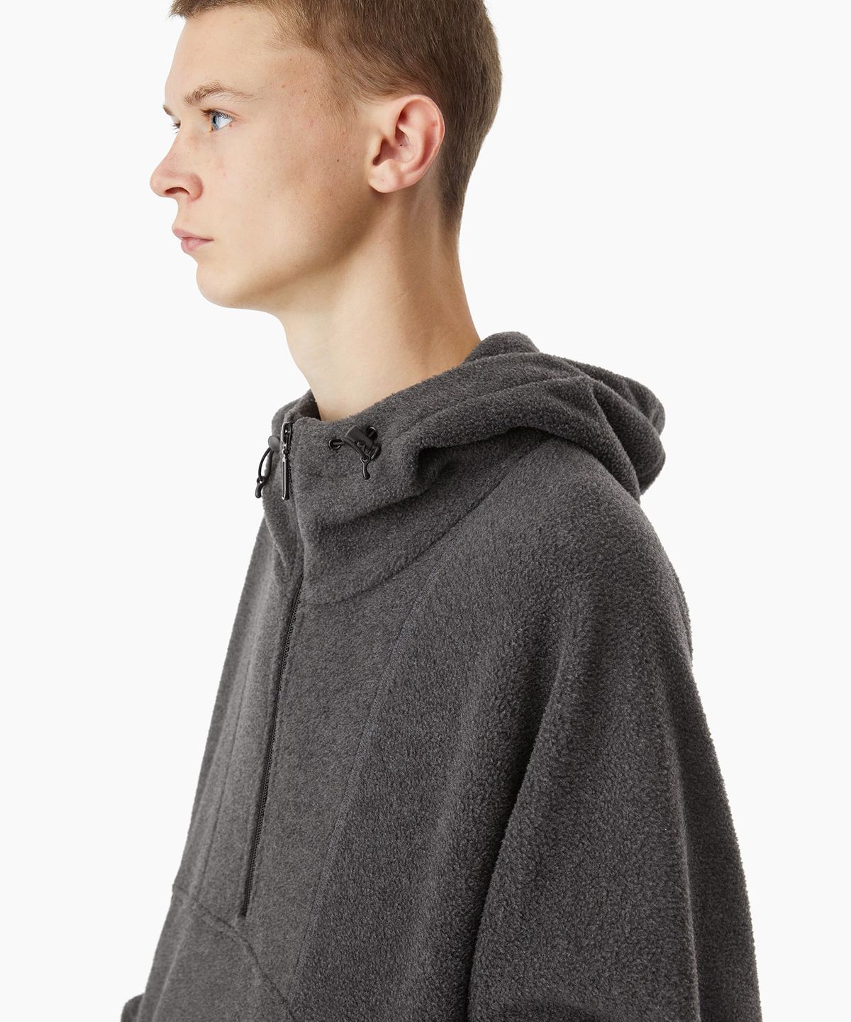 디스이즈네버댓(THISISNEVERTHAT) Fleece Hooded Pullover Charcoal
