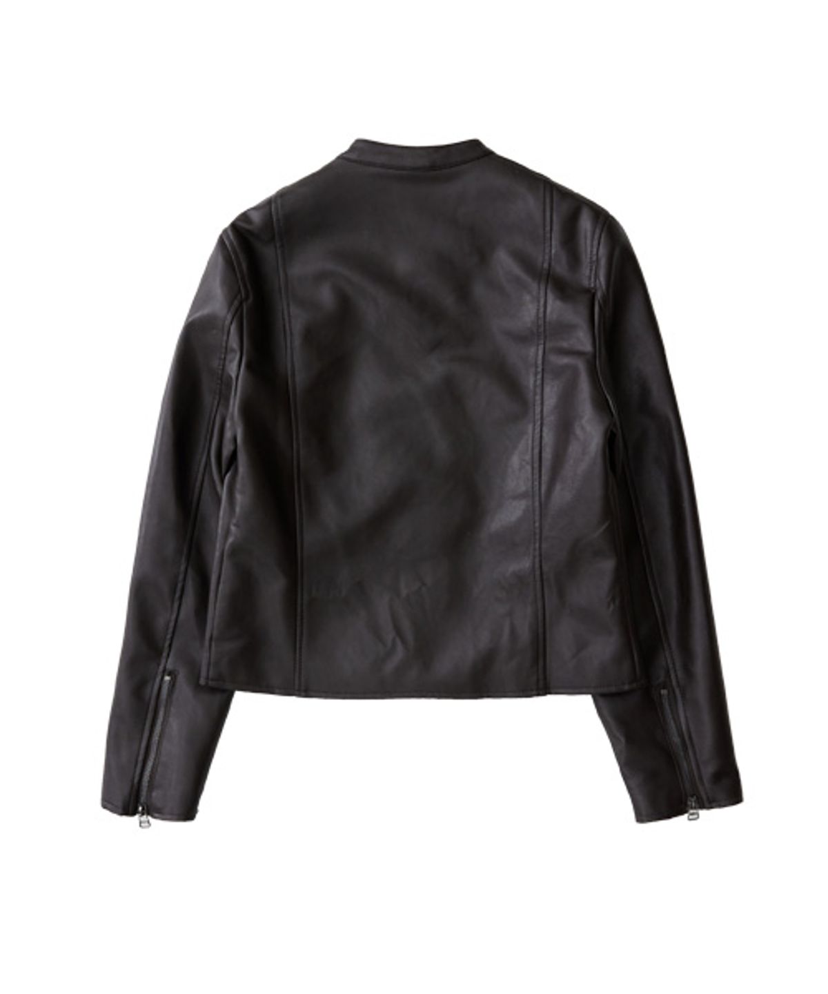레이디 볼륨(LADY VOLUME) 9073 VEGAN LETHER JUMPER_BURGANDY