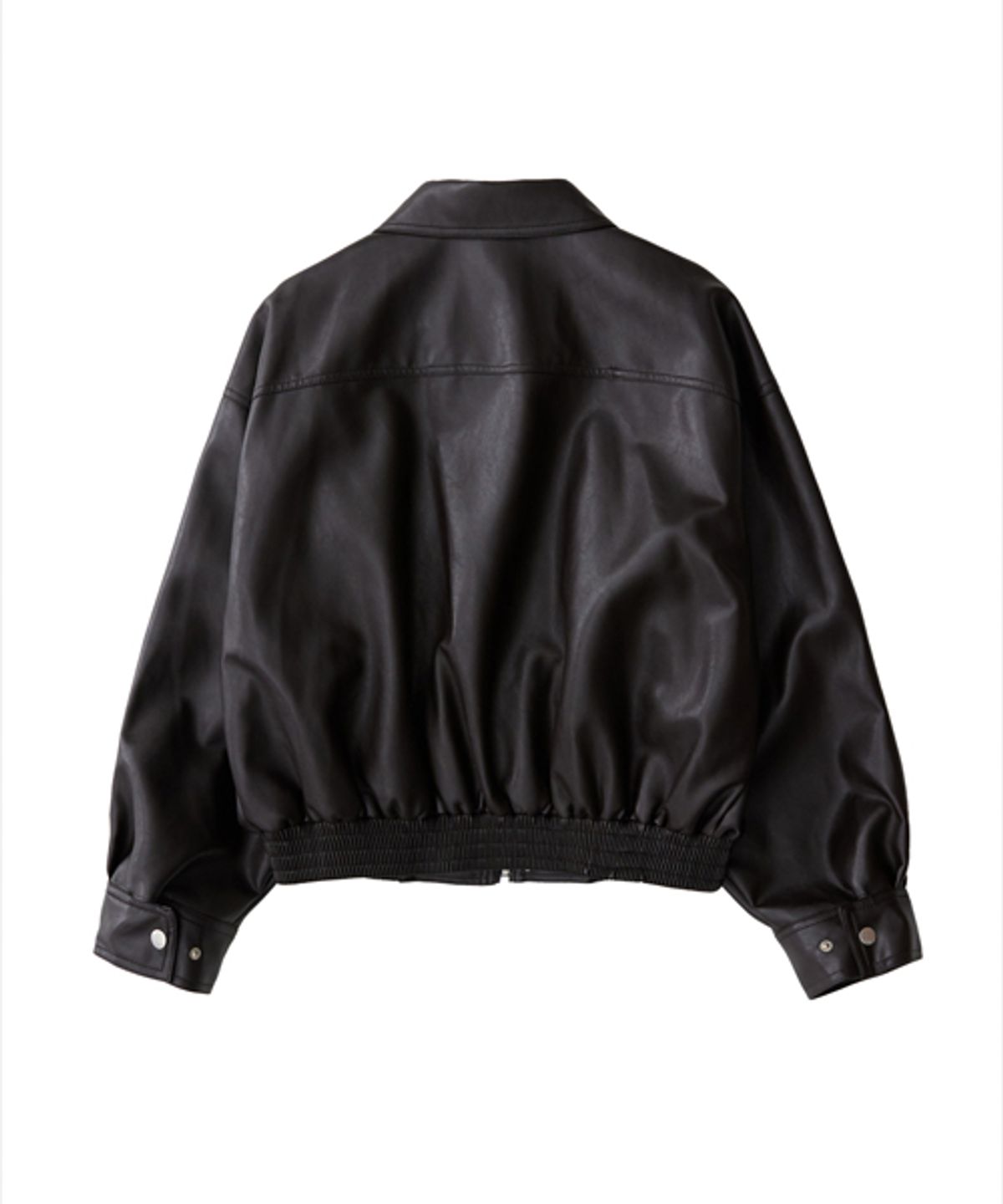 레이디 볼륨(LADY VOLUME) 465 VEGAN LEATHER BLOUSON_BURGANDY