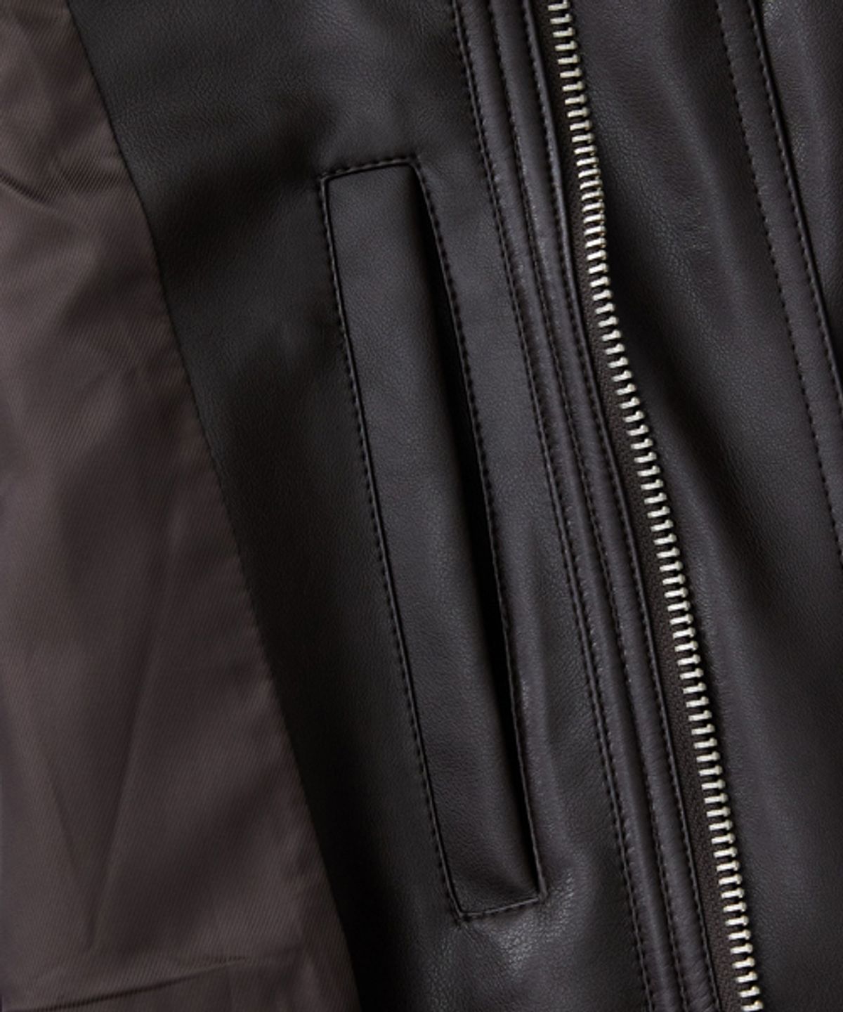 레이디 볼륨(LADY VOLUME) 465 VEGAN LEATHER BLOUSON_BURGANDY