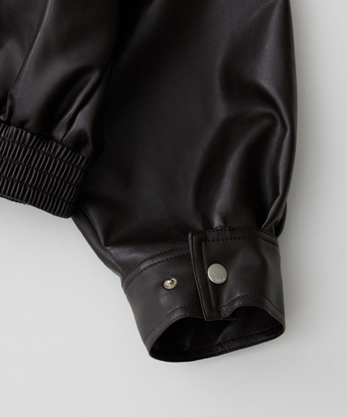 레이디 볼륨(LADY VOLUME) 465 VEGAN LEATHER BLOUSON_BURGANDY