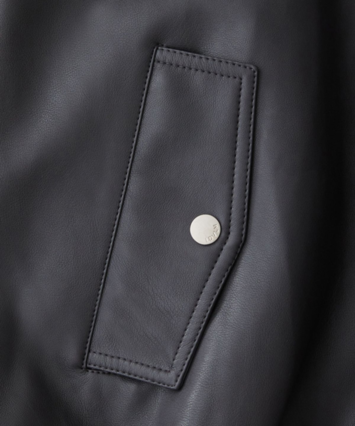 레이디 볼륨(LADY VOLUME) 465 VEGAN LEATHER BLOUSON_GRAY