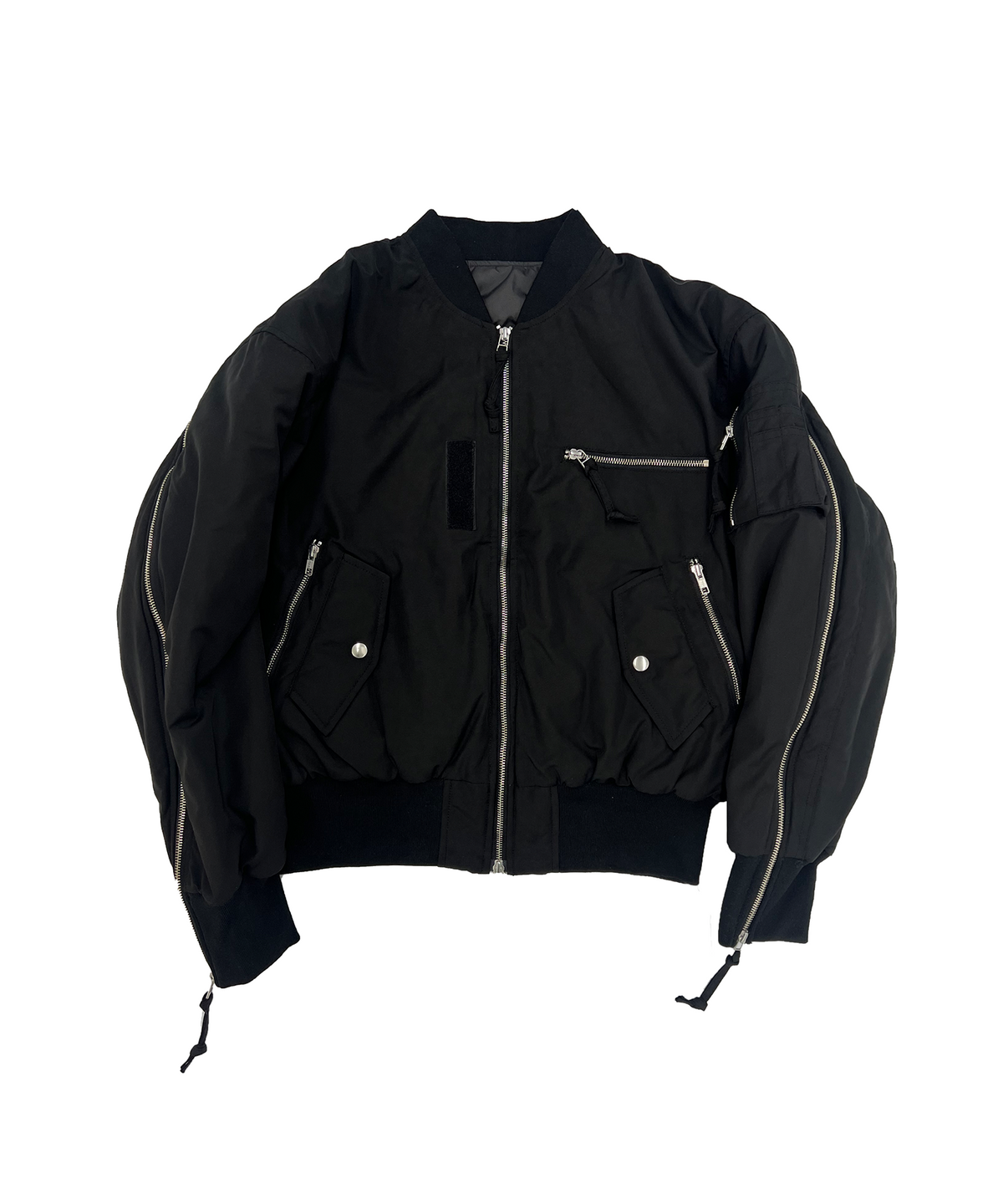 그레일즈(GRAILZ) MULTI ZIPPER BOMBER JACKET [BLACK]