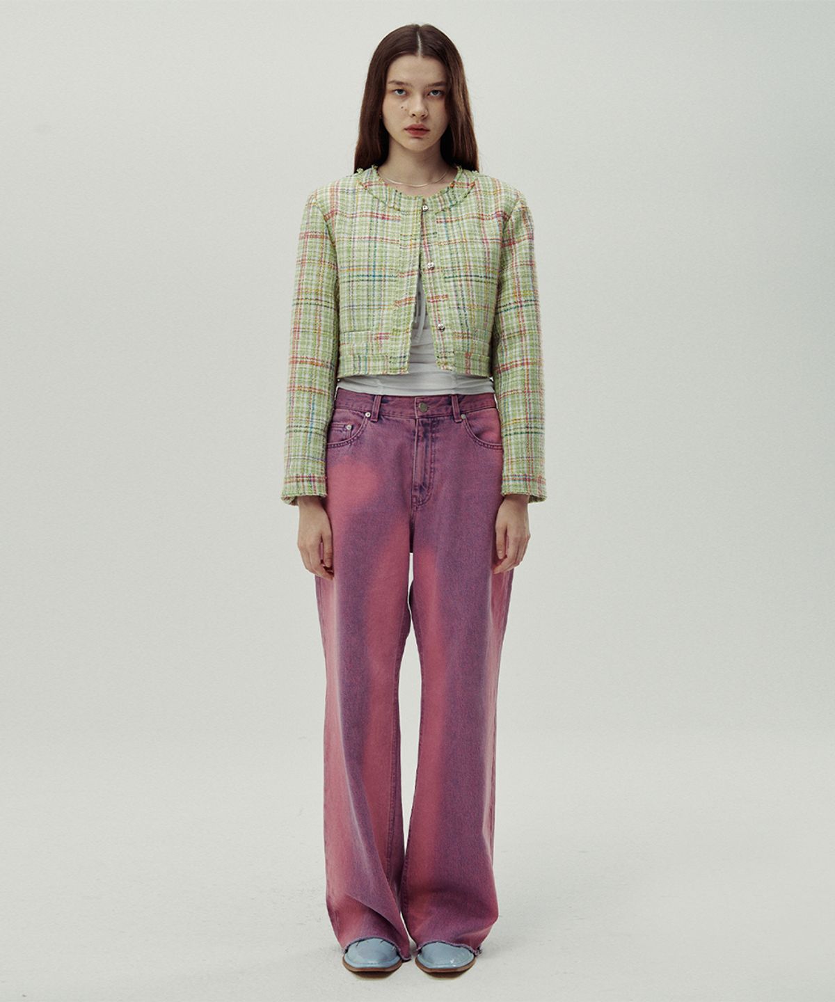 시눈(SINOON) MIXED COLOR TWEED JACKET