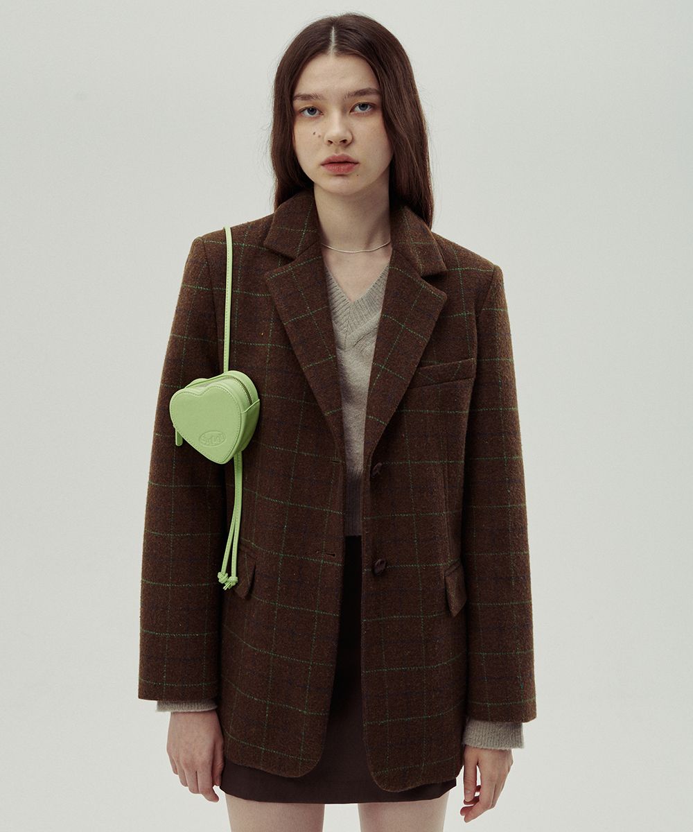 MUSINSA公式 | SINOON HEART BAG (APPLE GREEN)