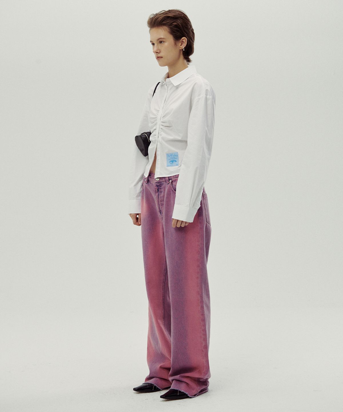 시눈(SINOON) VERTICAL LINE WASHED JEANS