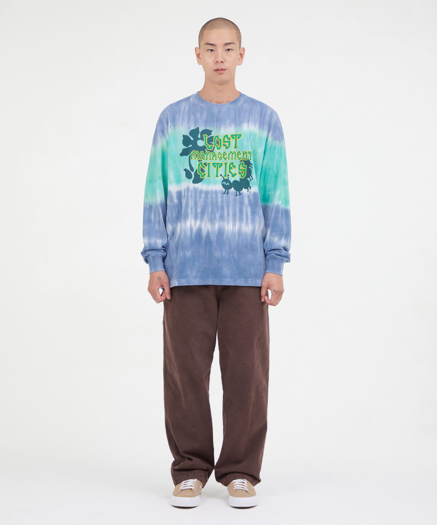 MUSINSA | LMC LMC STRIPE TIE DYE LONG SLV TEE stone blue