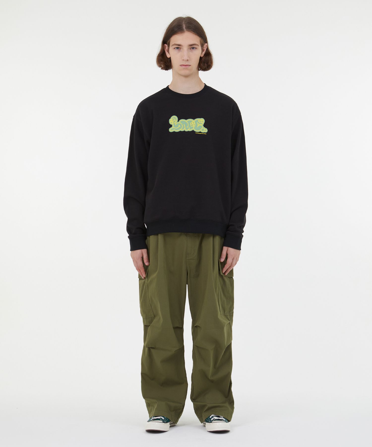 [ LMC ]★LMC STICKER SWEATSHIRT MUSINSA | LMC LMC STICKER SWEATSHIRT black