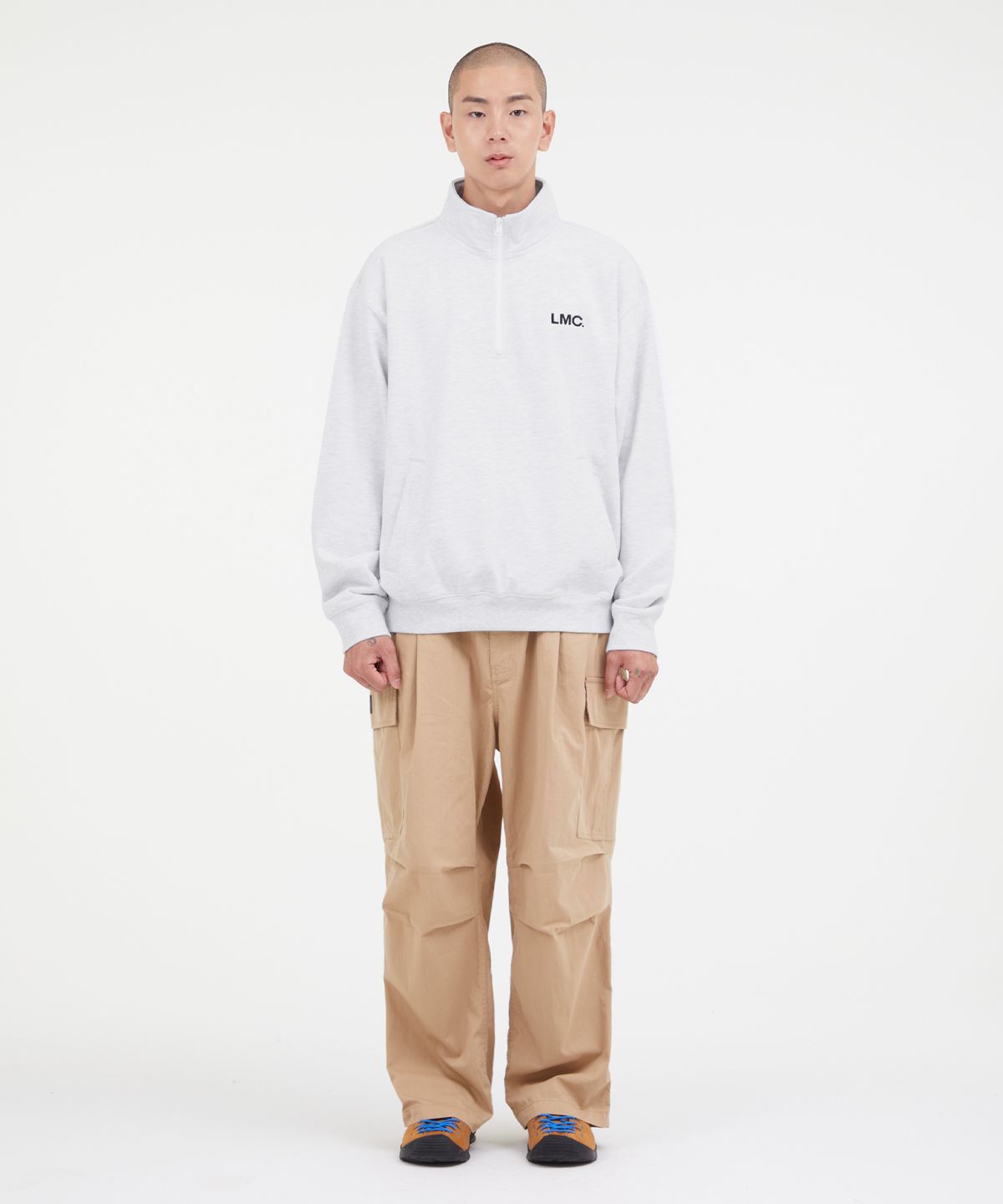 엘엠씨(LMC) LMC OG QUARTER ZIP SWEATSHIRT light heather gray