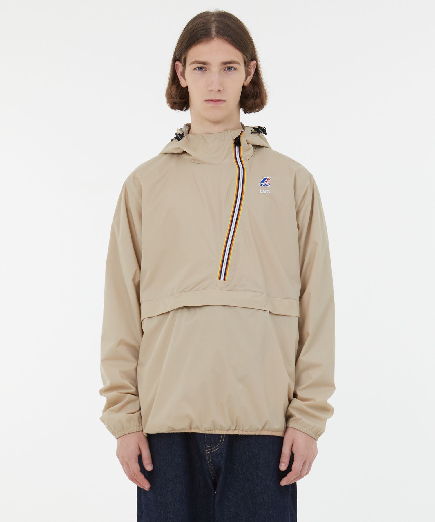 LMC x K-WAY CURVED ANORAK JACKET ベージュ MUSINSA公式 | LMC LMC x K-WAY CURVED ANORAK JACKET beige