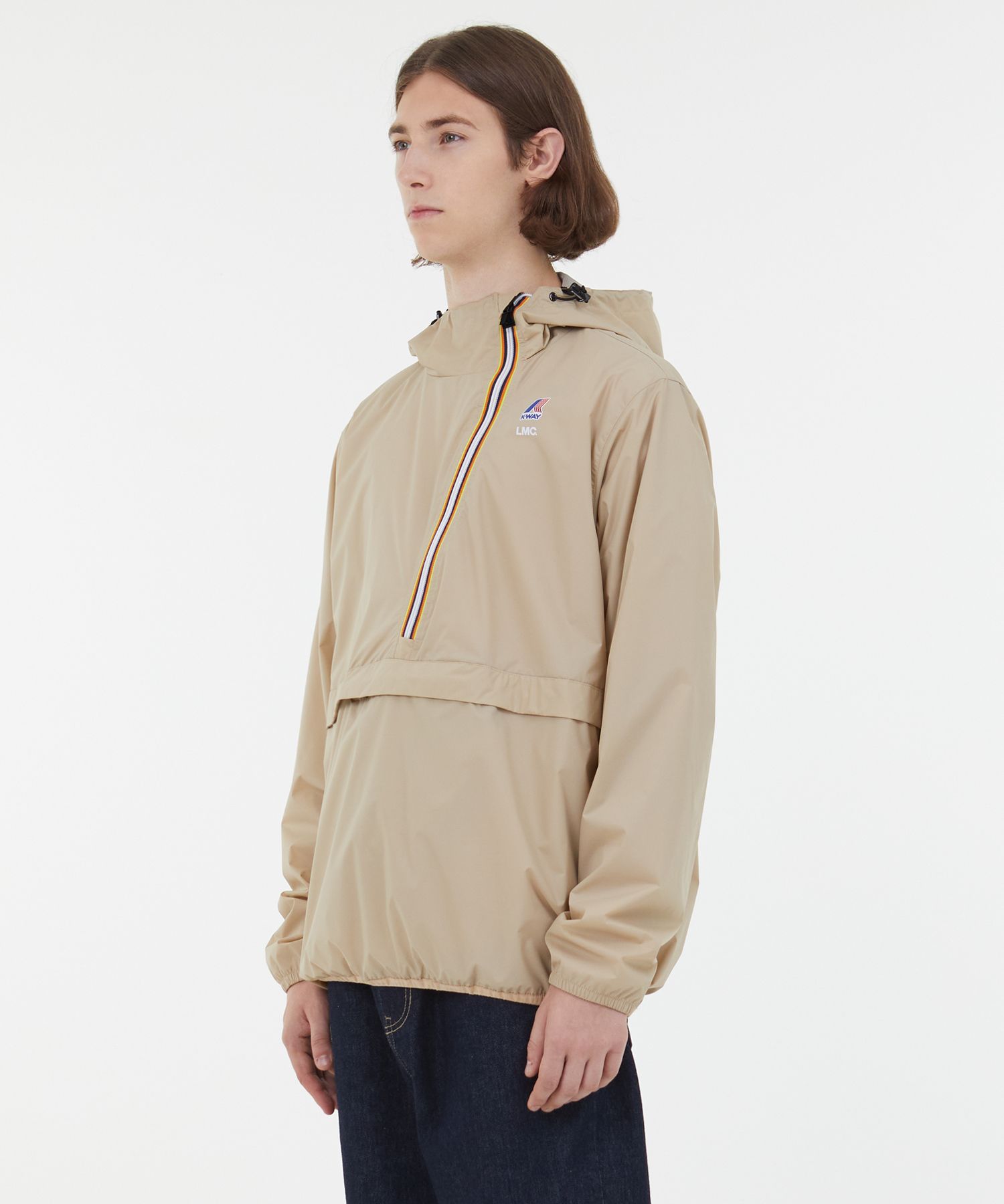 LMC x K-WAY CURVED ANORAK JACKET ベージュ MUSINSA公式 | LMC LMC x K-WAY CURVED ANORAK JACKET beige