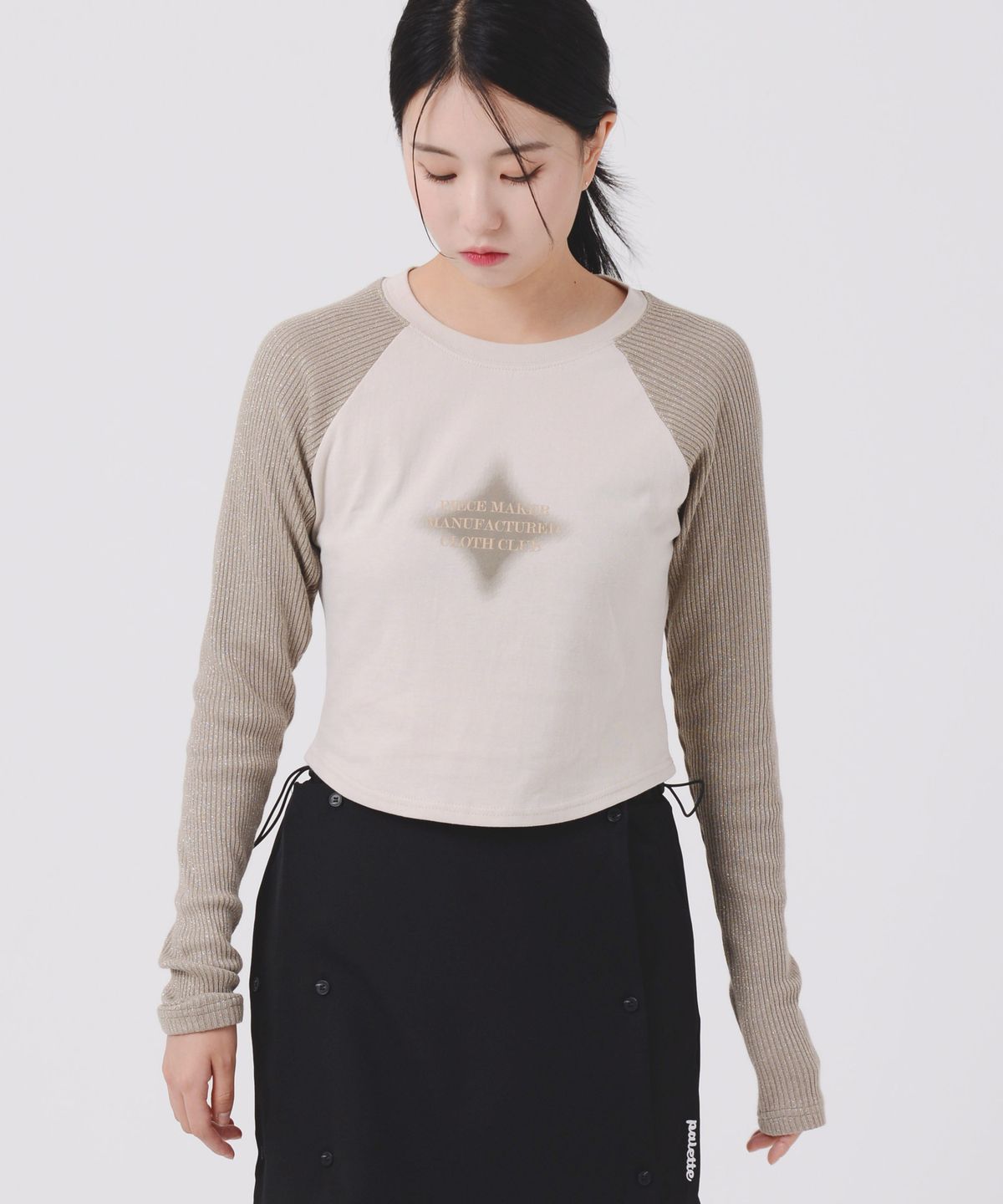 피스메이커(PIECE MAKER) PMC TRACK METAL KNIT LS (KHAKI)
