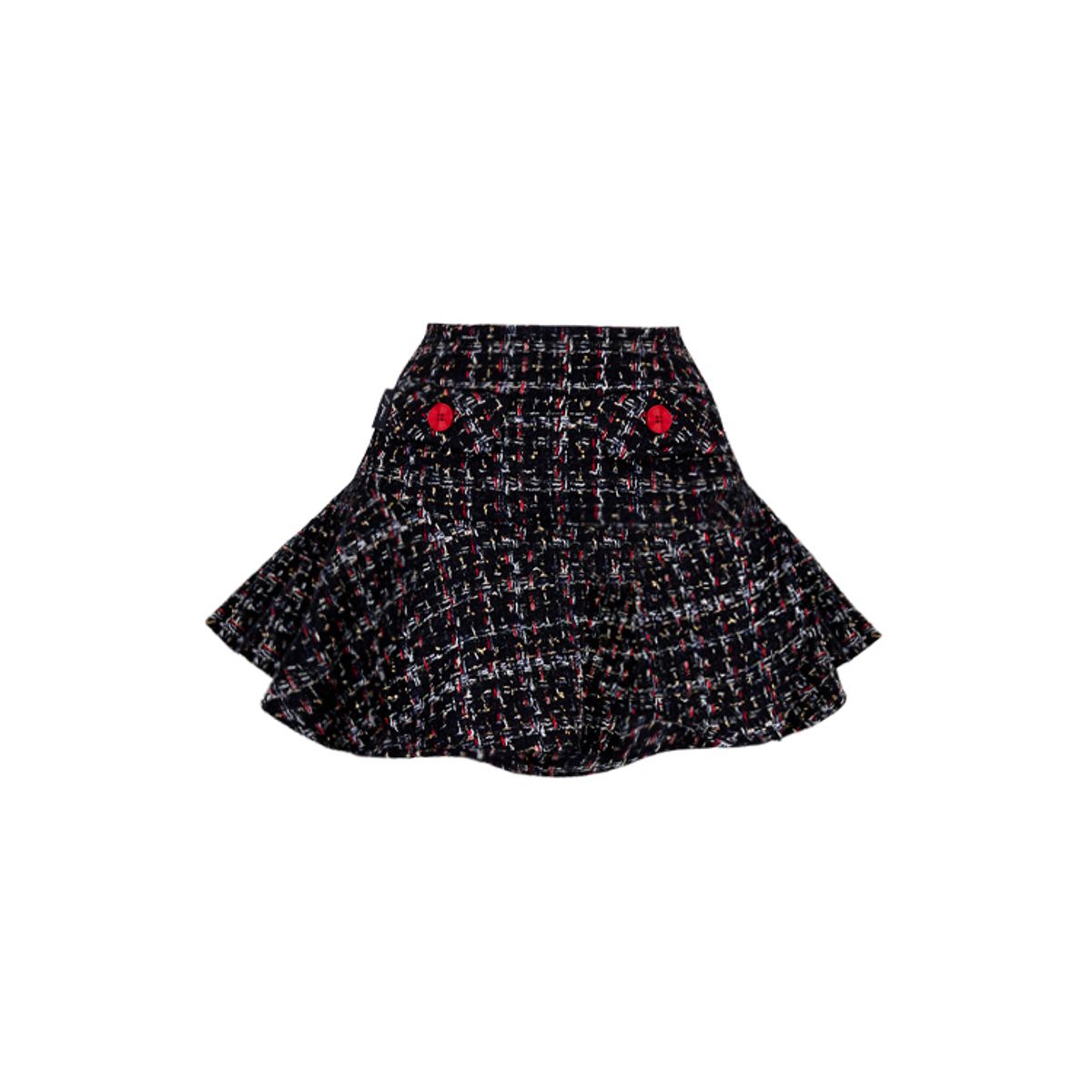 제이제인(J.JANE) 트위드 플라워 스커트 Tweed flower skirt (Black)