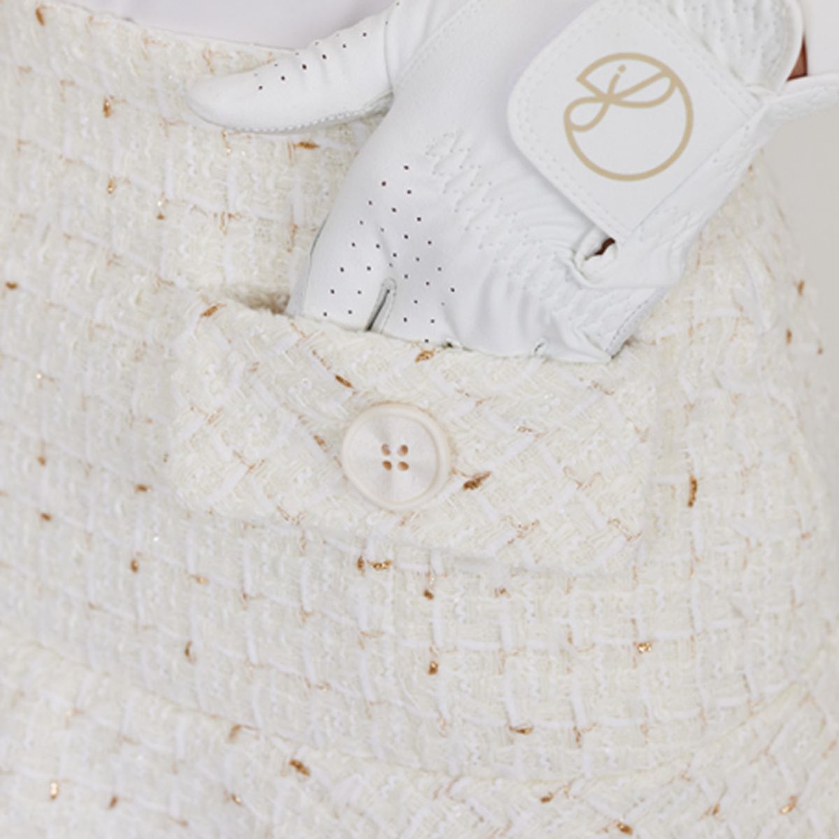 제이제인(J.JANE) 트위드 플라워 스커트 Tweed flower skirt (White)