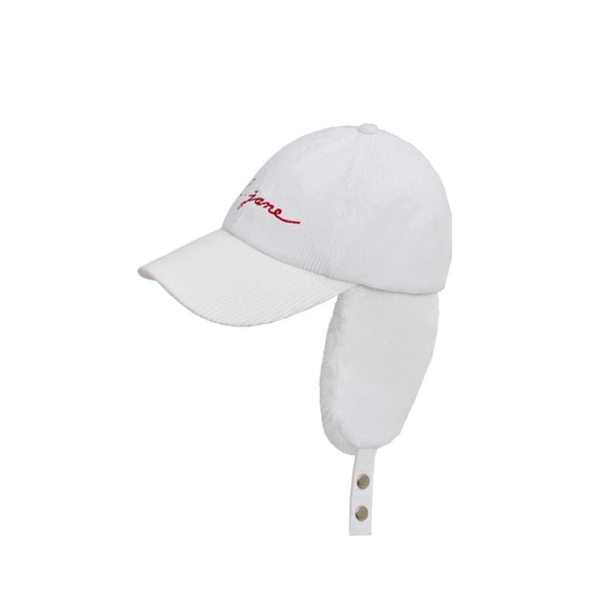 제이제인(J.JANE) 코듀로이 귀도리 볼캡 Corduroy ear flap ballcap (Ivory)