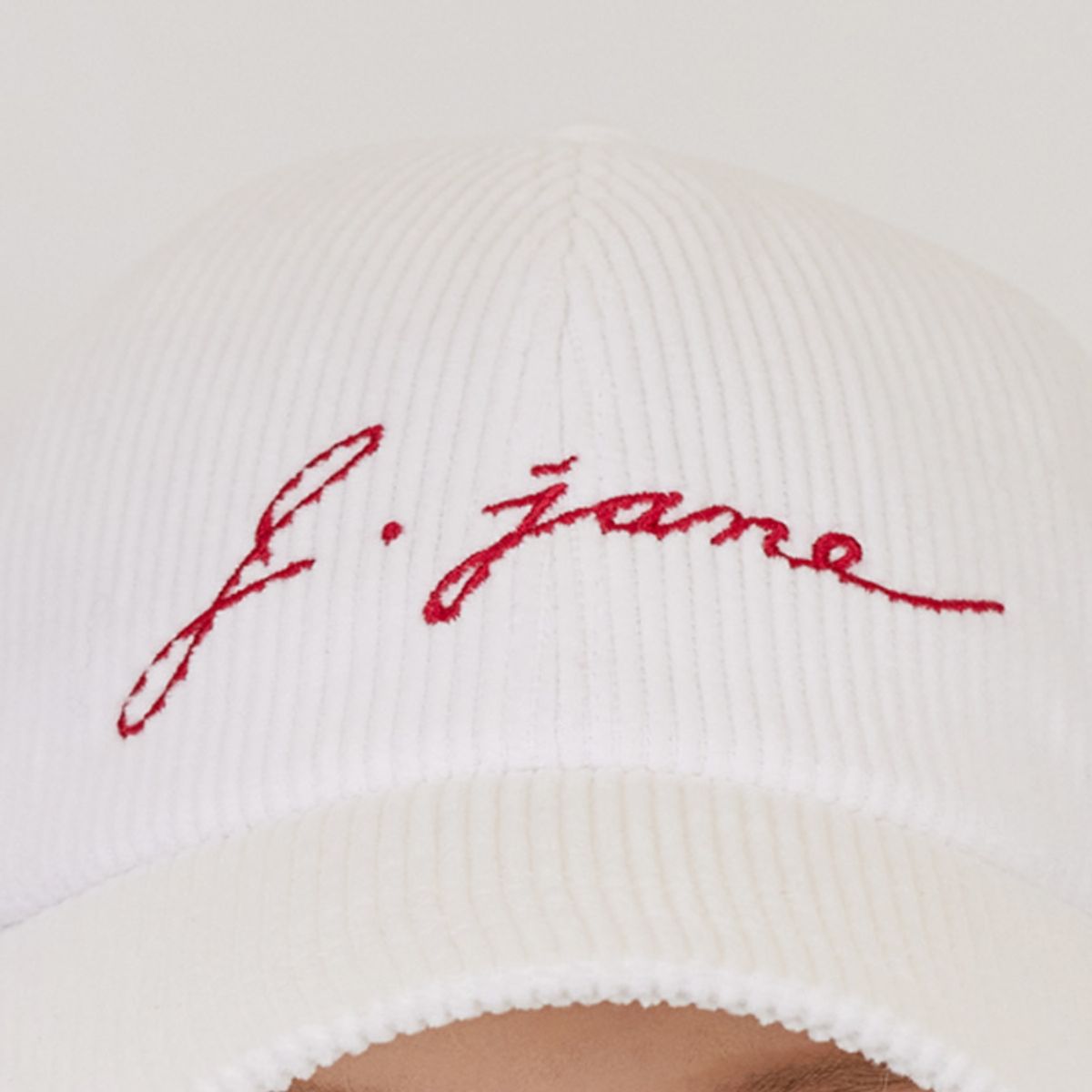 제이제인(J.JANE) 코듀로이 귀도리 볼캡 Corduroy ear flap ballcap (Ivory)