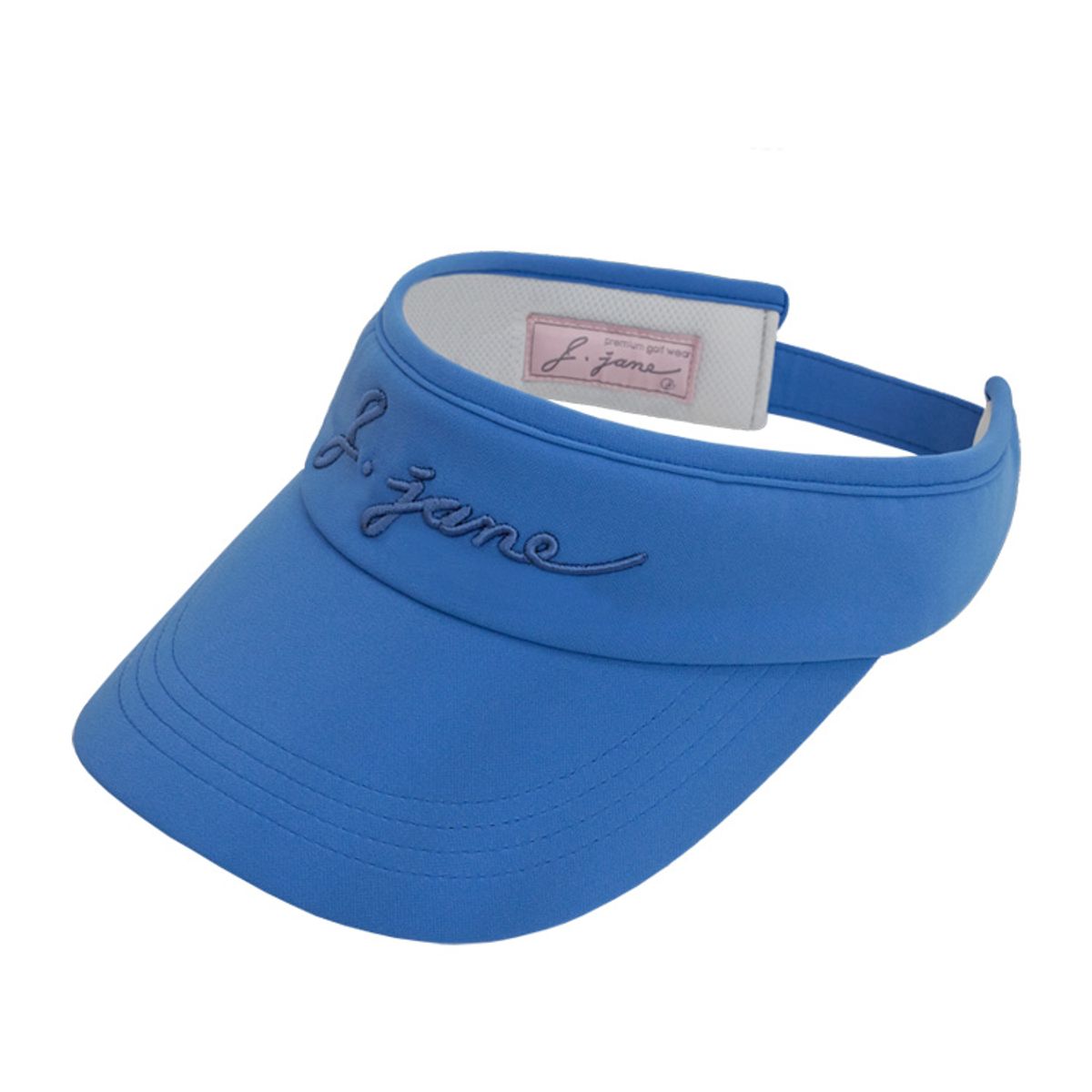 제이제인(J.JANE) 심플 컬러 자수 선캡 Simple color logo Suncap (Blue)