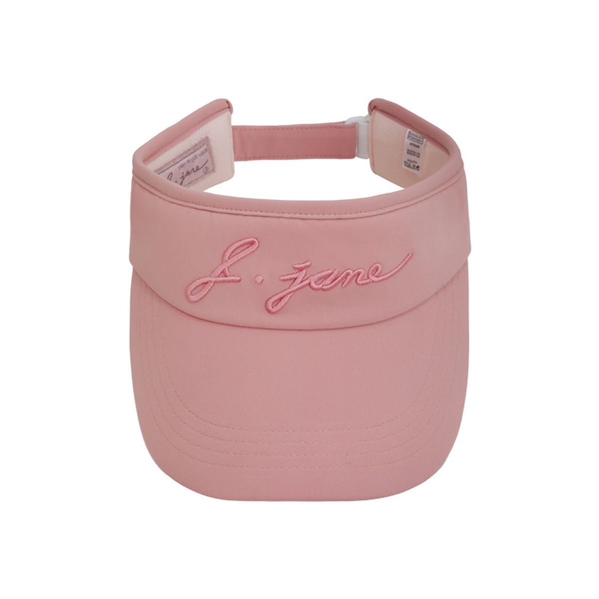 제이제인(J.JANE) 심플 컬러 자수 선캡 Simple color logo Suncap (Pink)