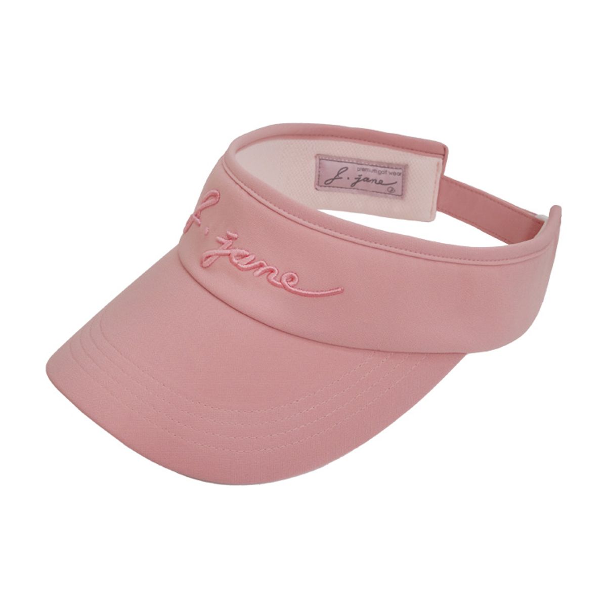 제이제인(J.JANE) 심플 컬러 자수 선캡 Simple color logo Suncap (Pink)