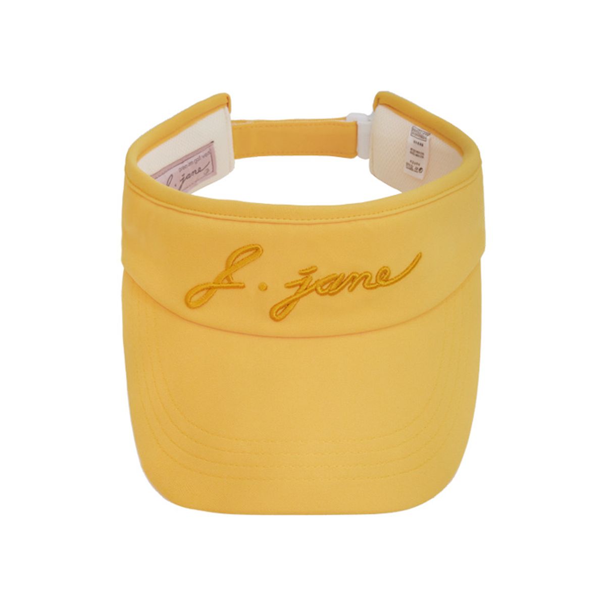 제이제인(J.JANE) 심플 컬러 자수 선캡 Simple color logo Suncap (Mustard)