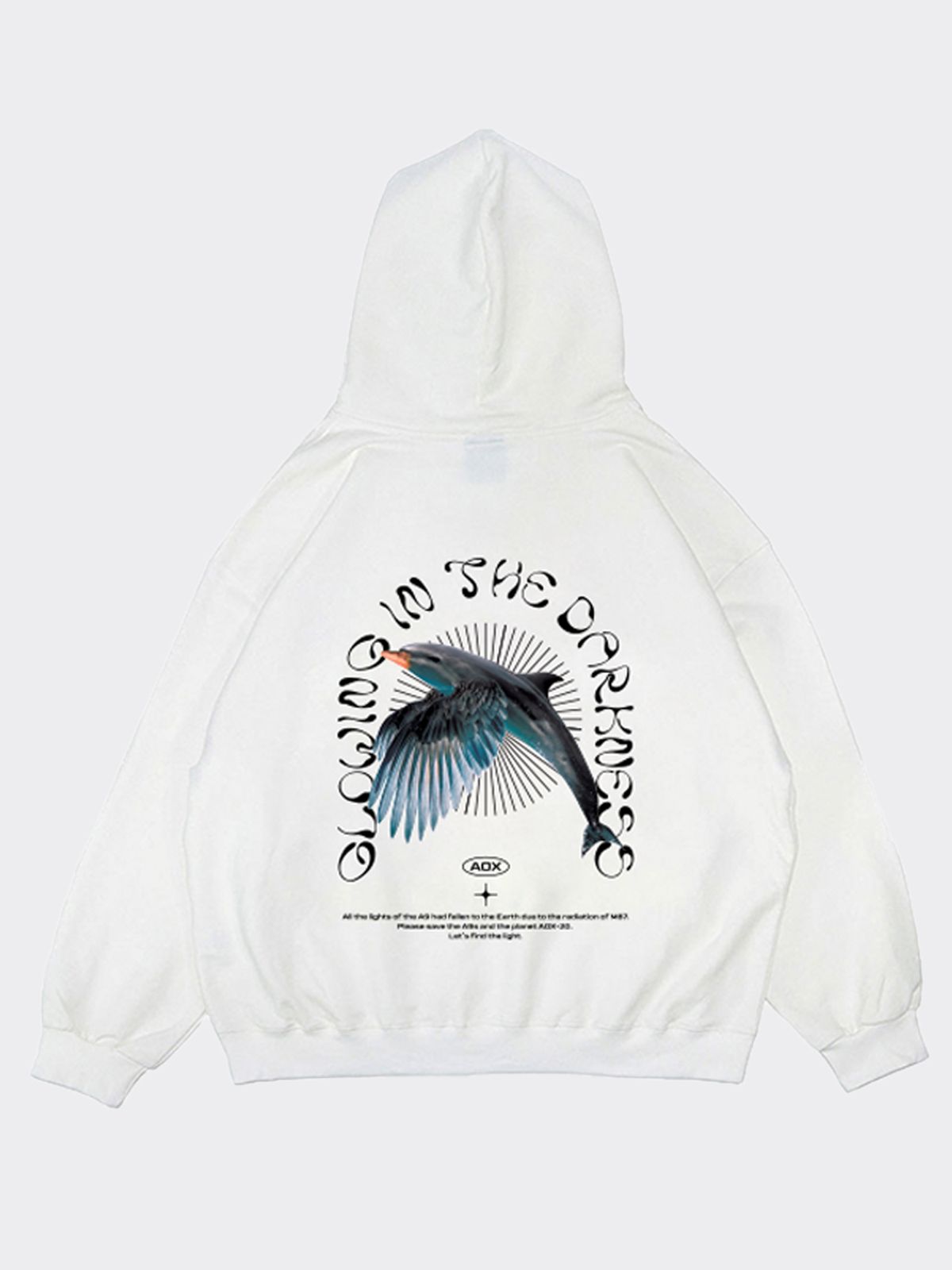 에이오엑스(AOX) 글로잉 Birphin 후드 화이트
