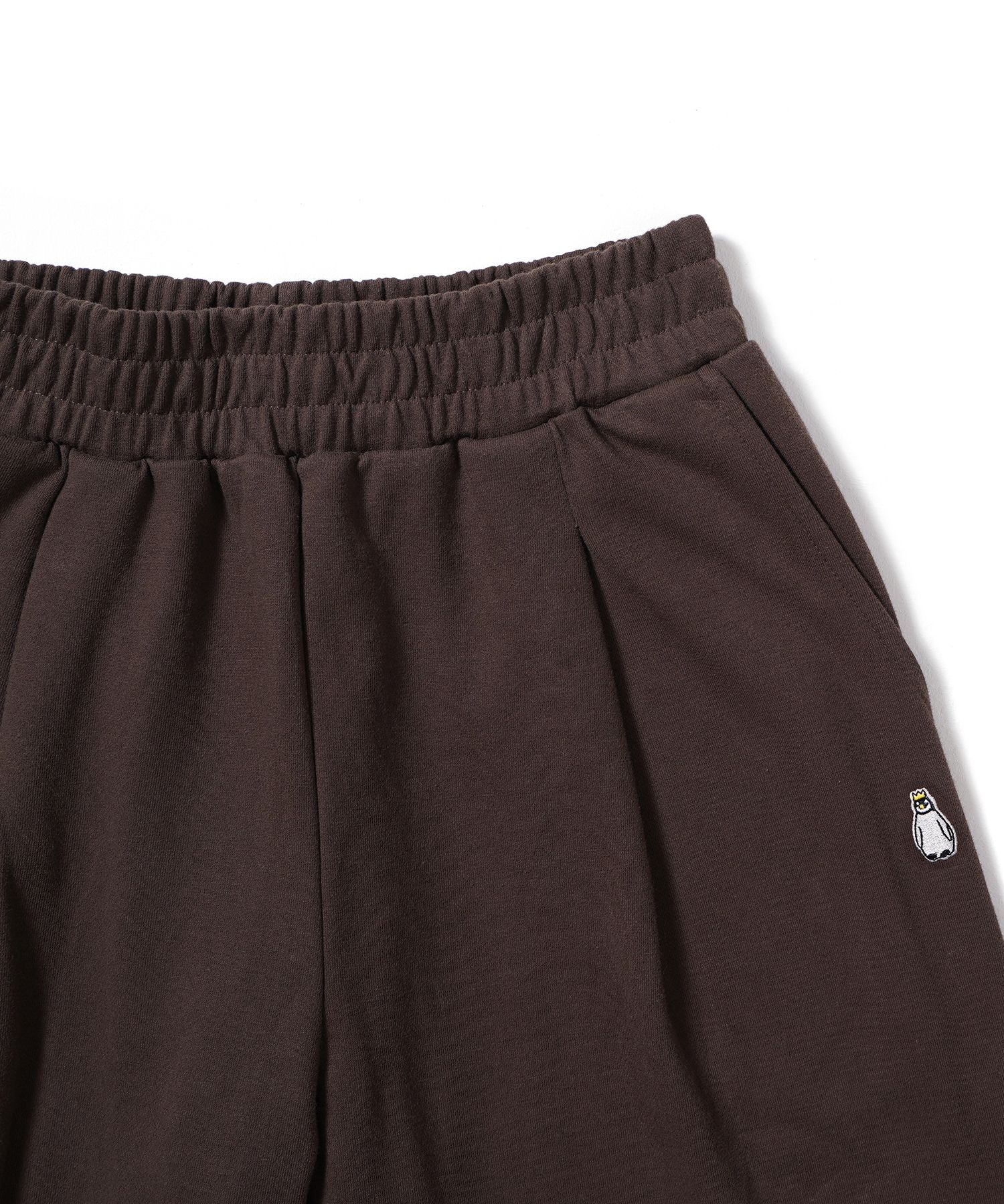 MUSINSA | GAKKAI UNIONS One-tuck Wide-fit sweatpants brown